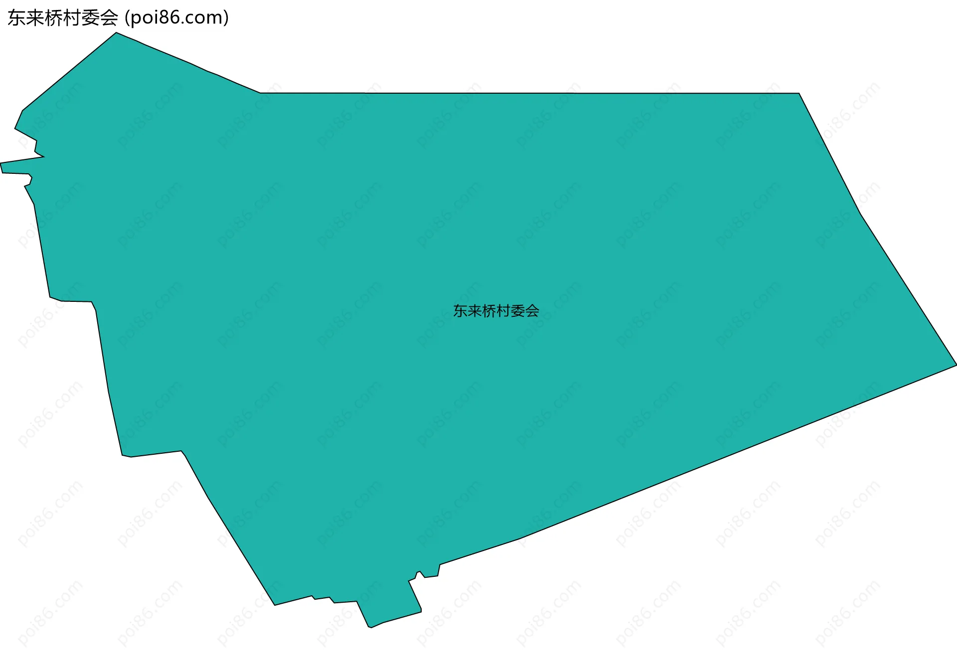 东来桥村委会边界地图