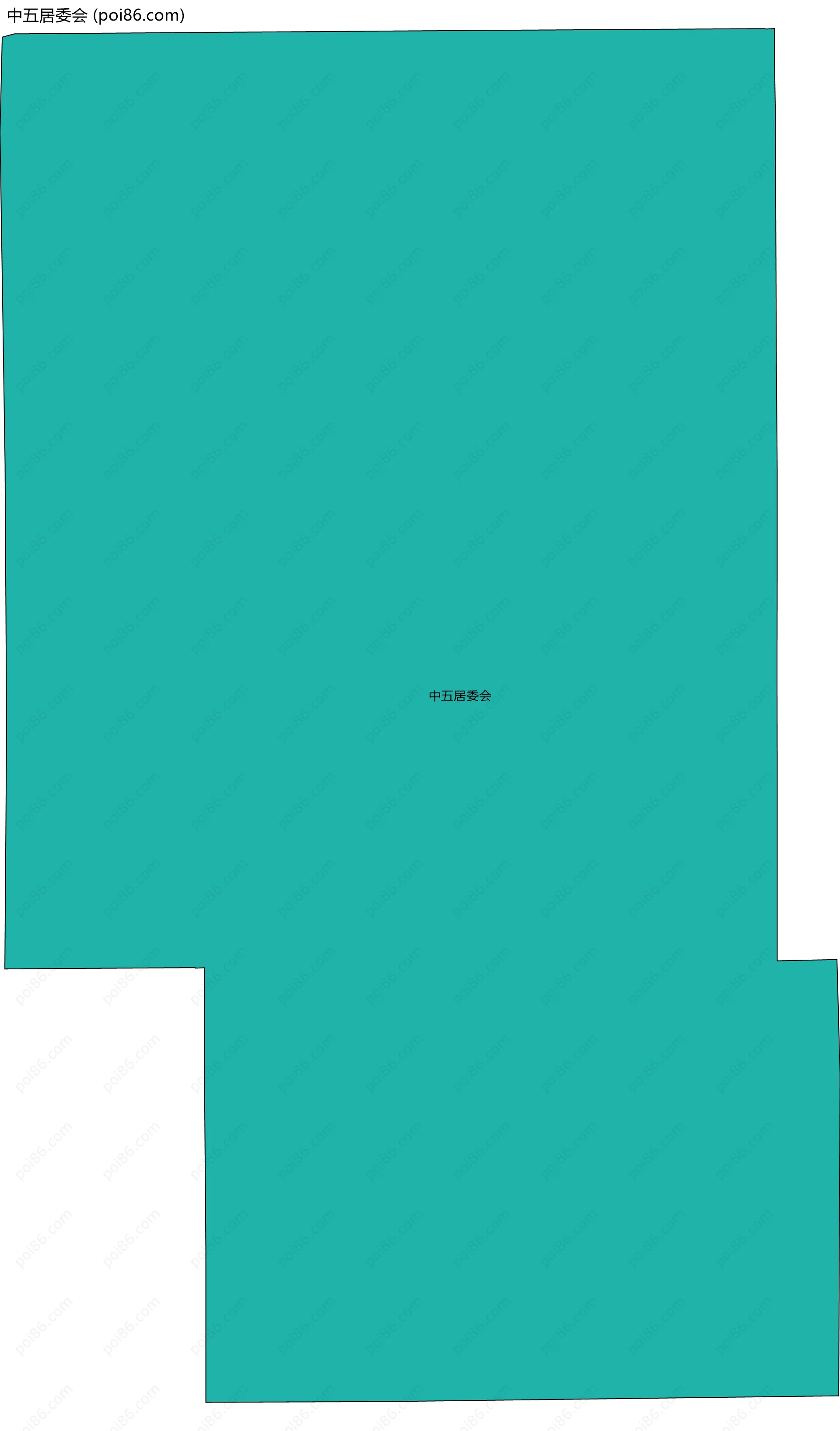 中五居委会边界地图