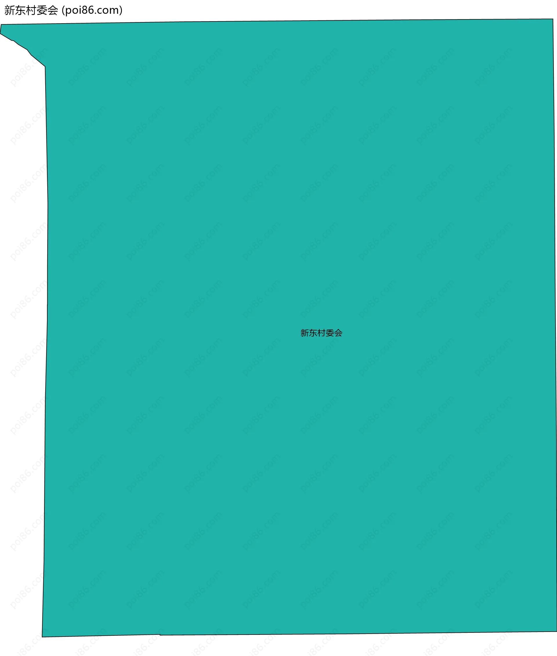 新东村委会边界地图