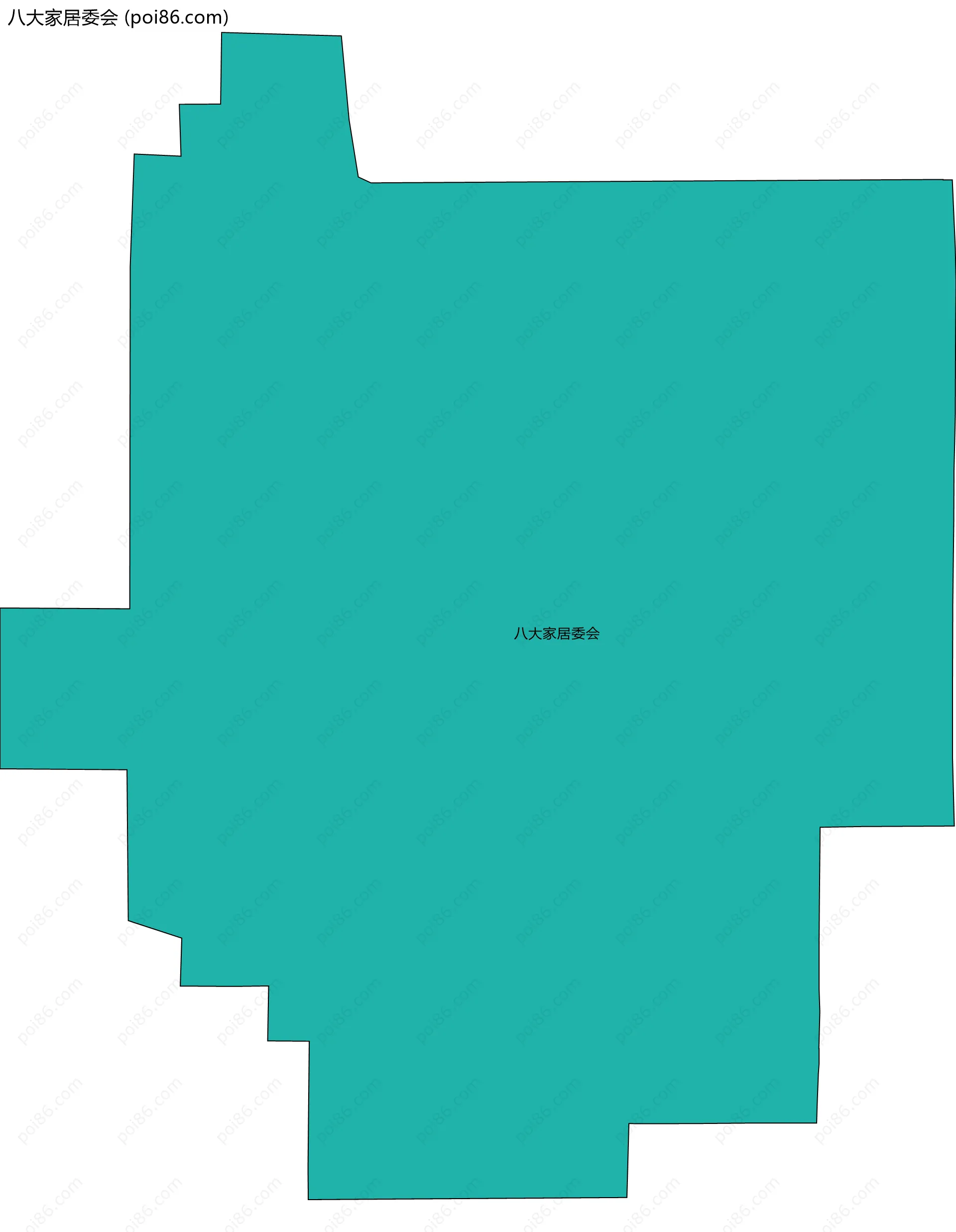 八大家居委会边界地图