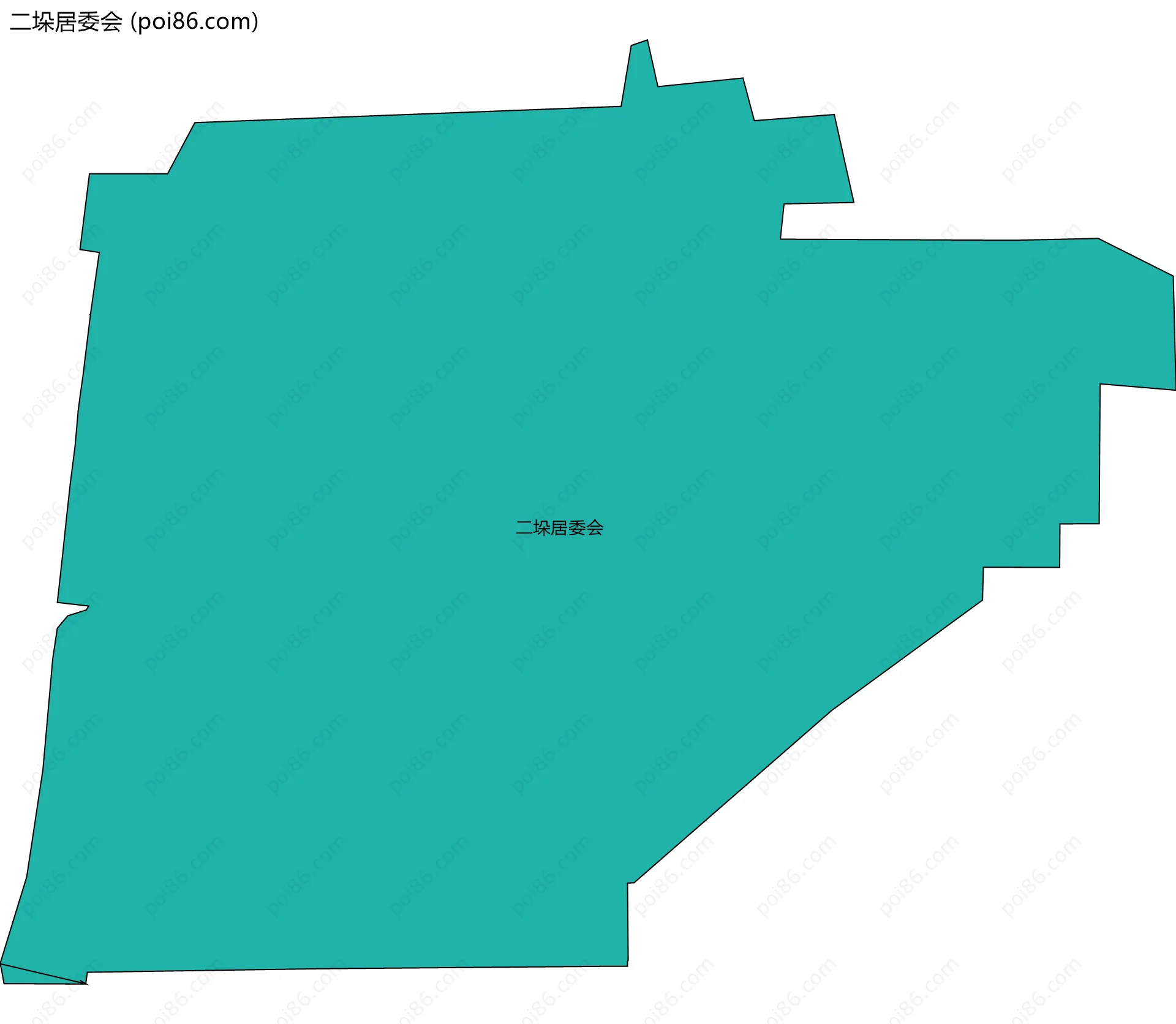 二垛居委会边界地图
