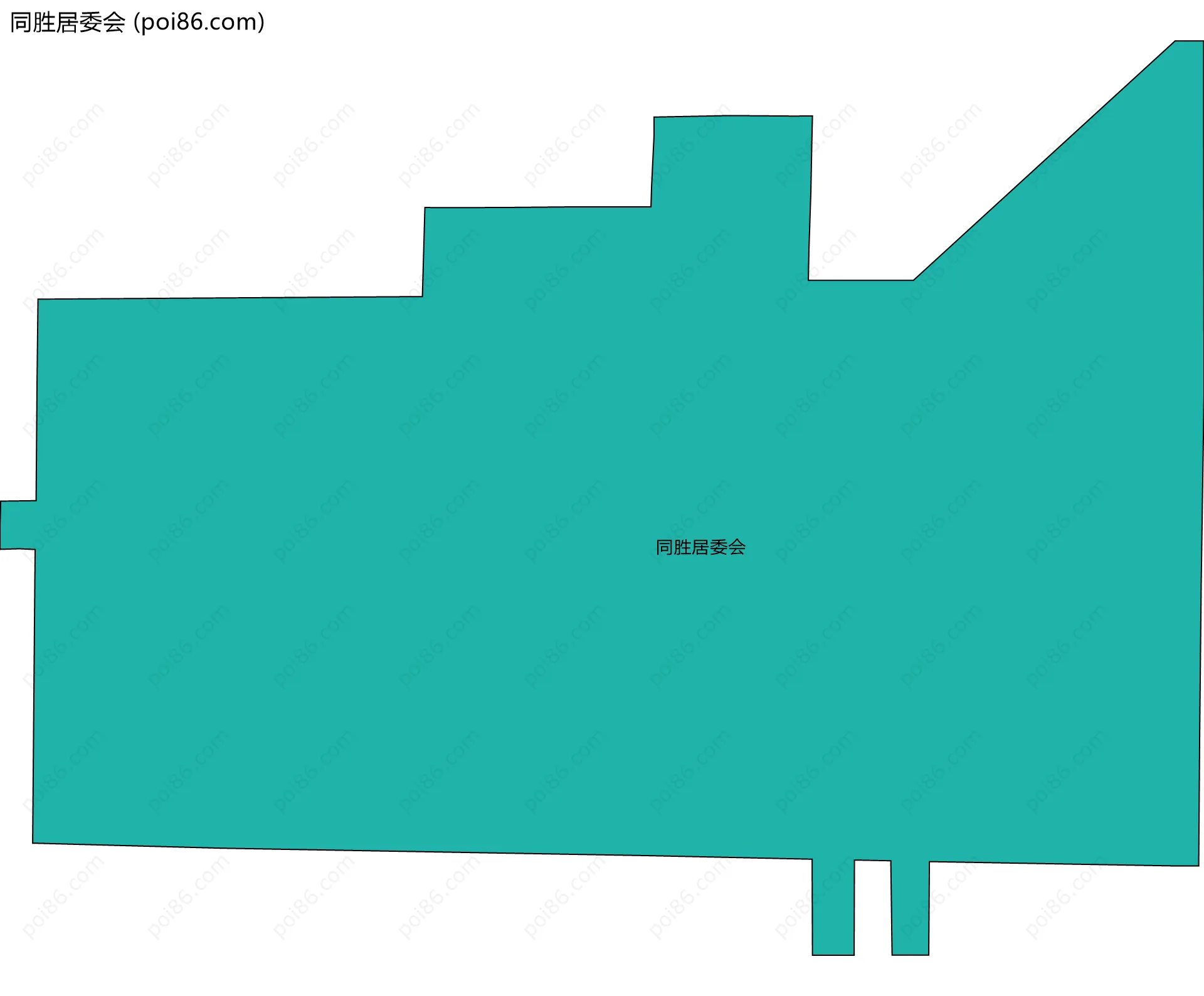 同胜居委会边界地图