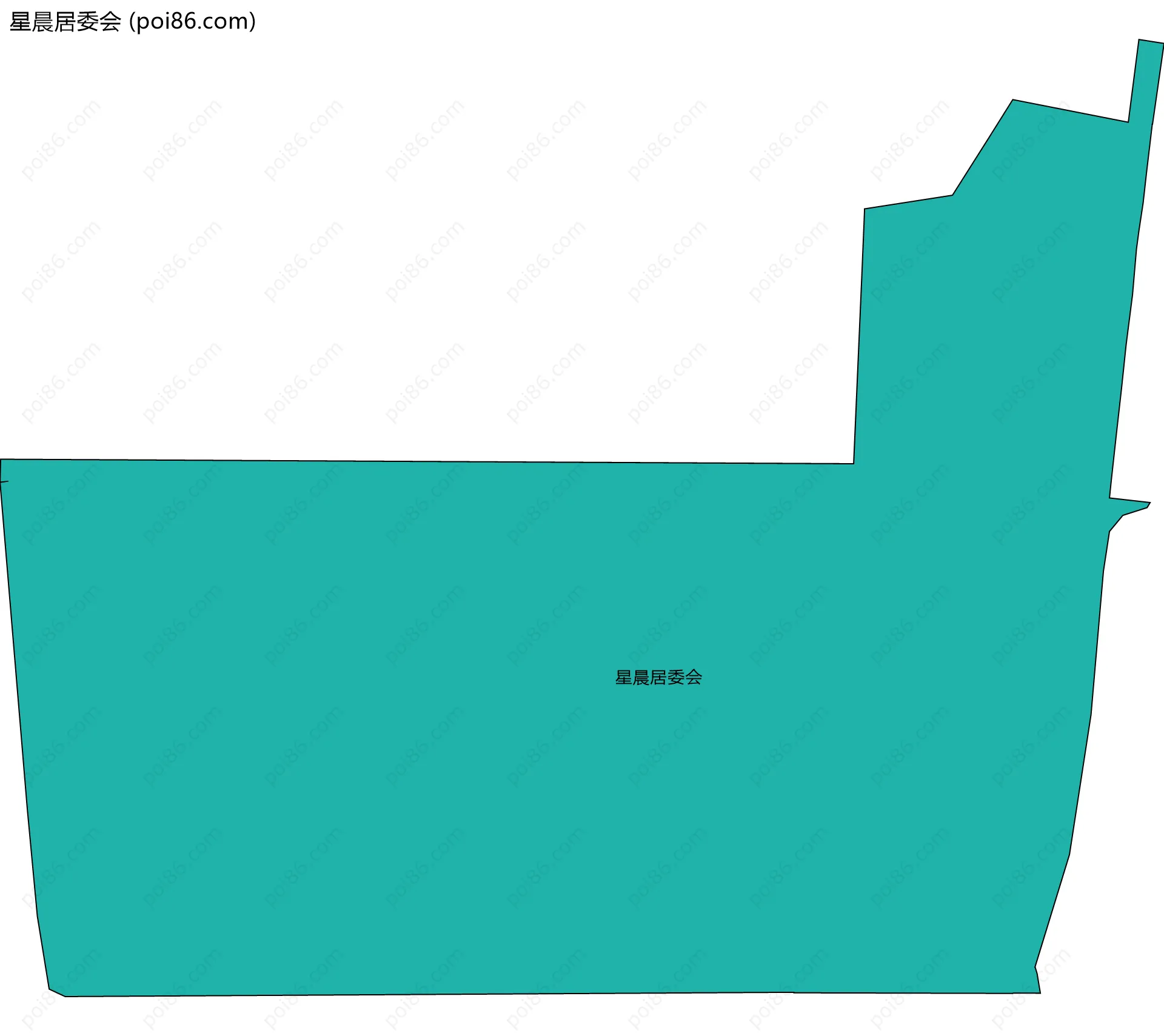 星晨居委会边界地图
