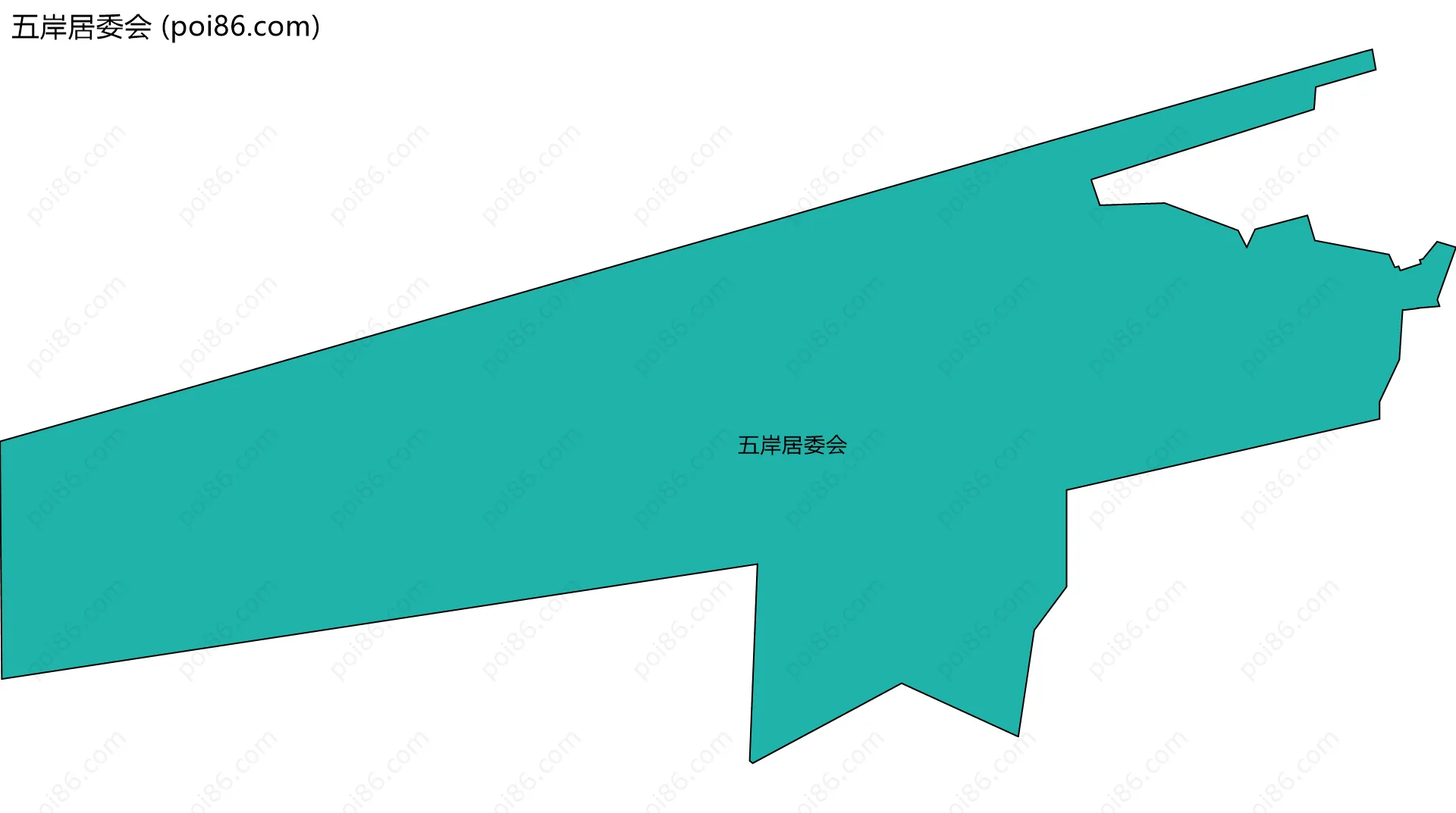 五岸居委会边界地图