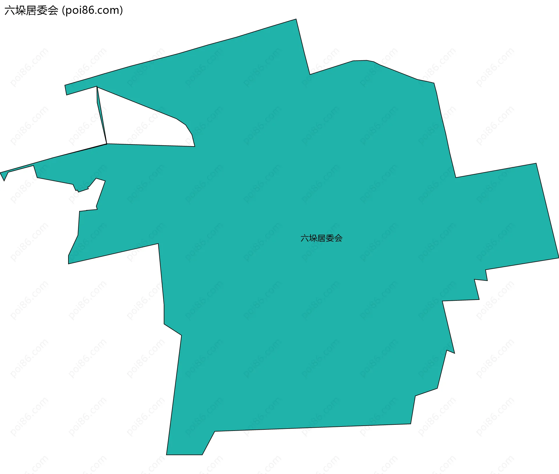 六垛居委会边界地图