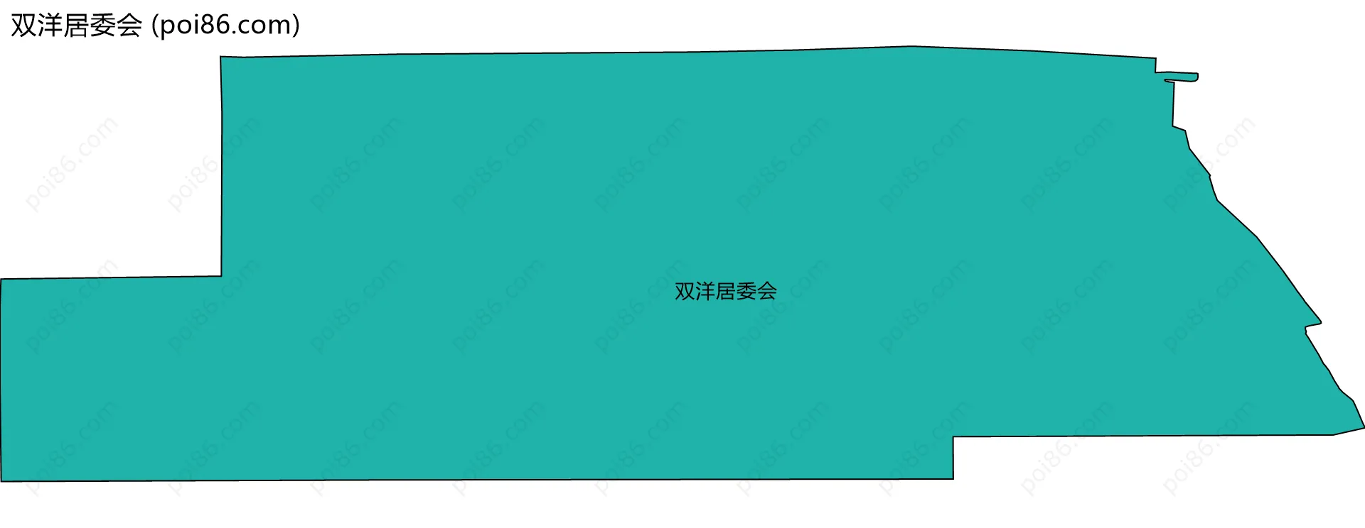 双洋居委会边界地图