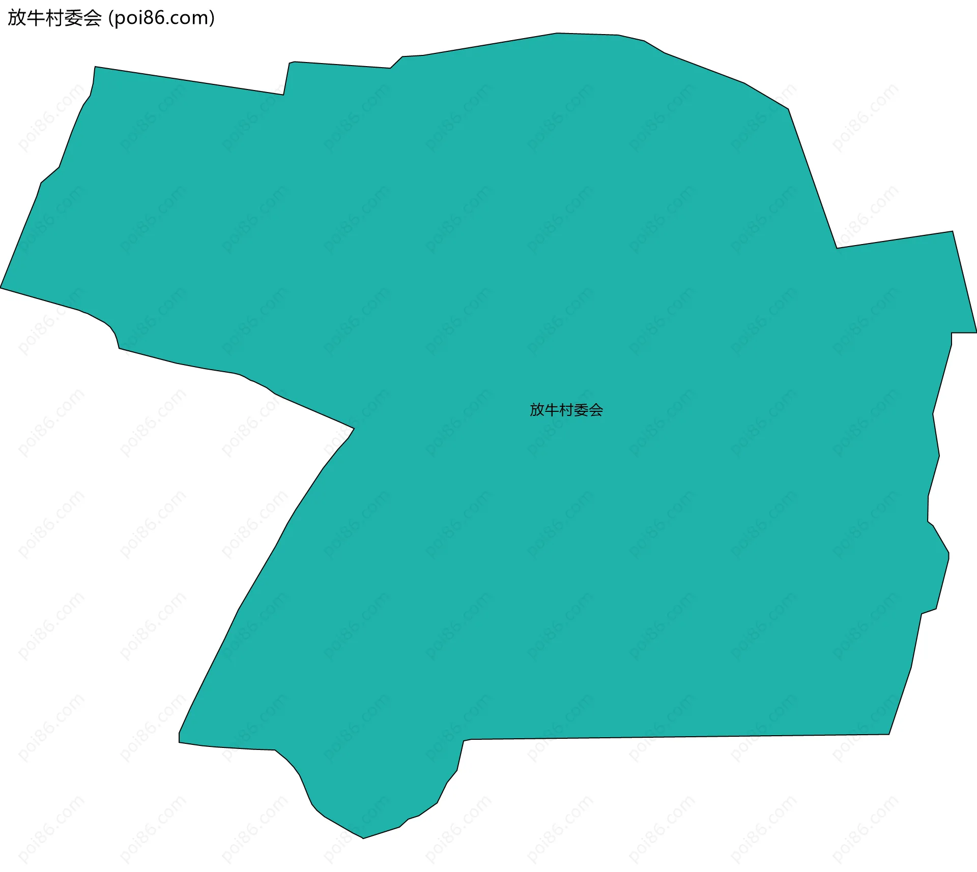 放牛村委会边界地图