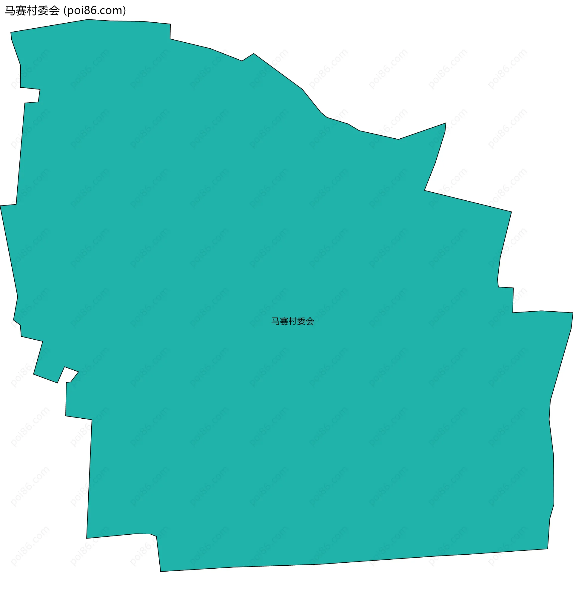 马赛村委会边界地图