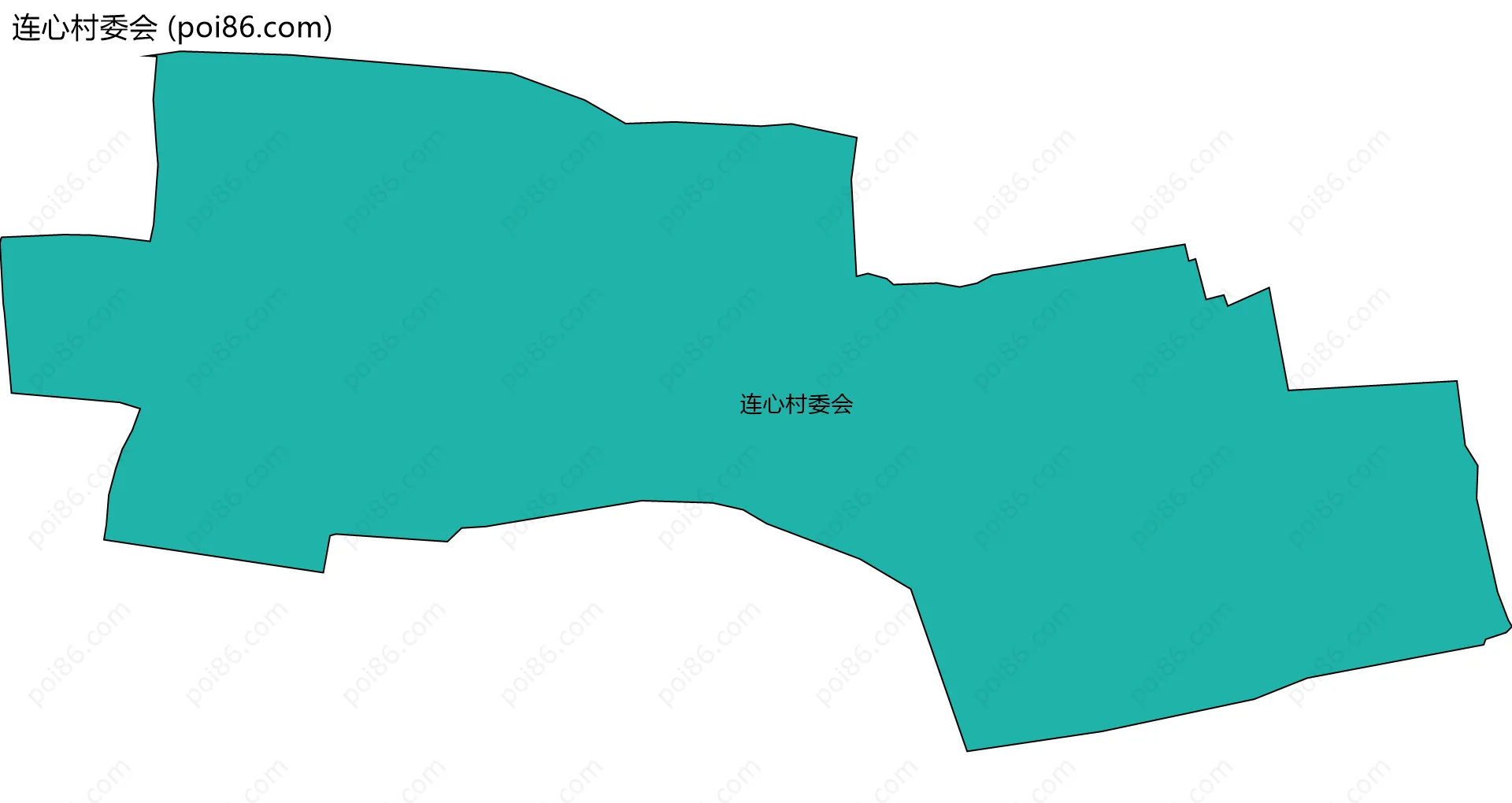 连心村委会边界地图