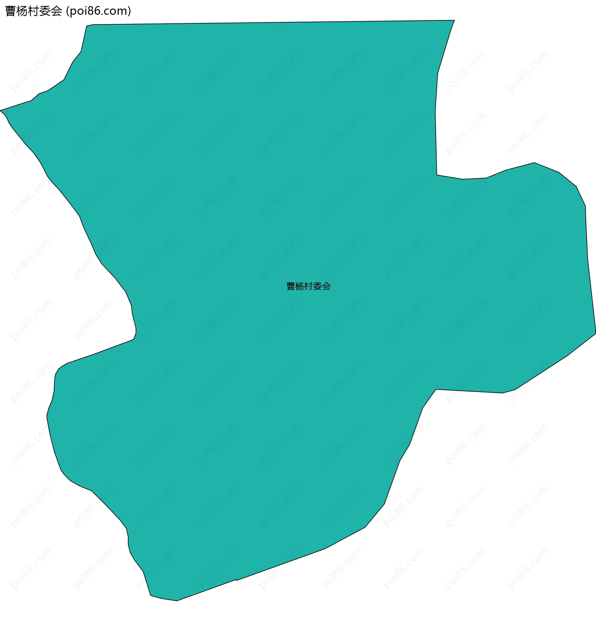曹杨村委会边界地图