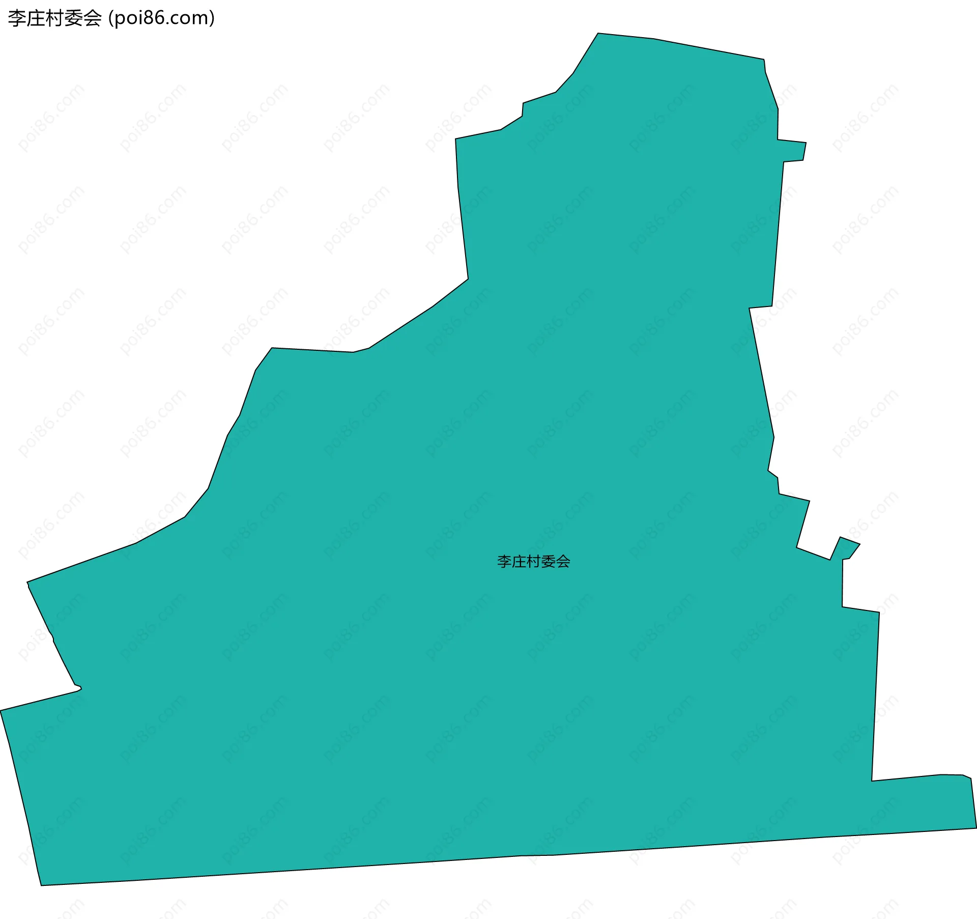 李庄村委会边界地图