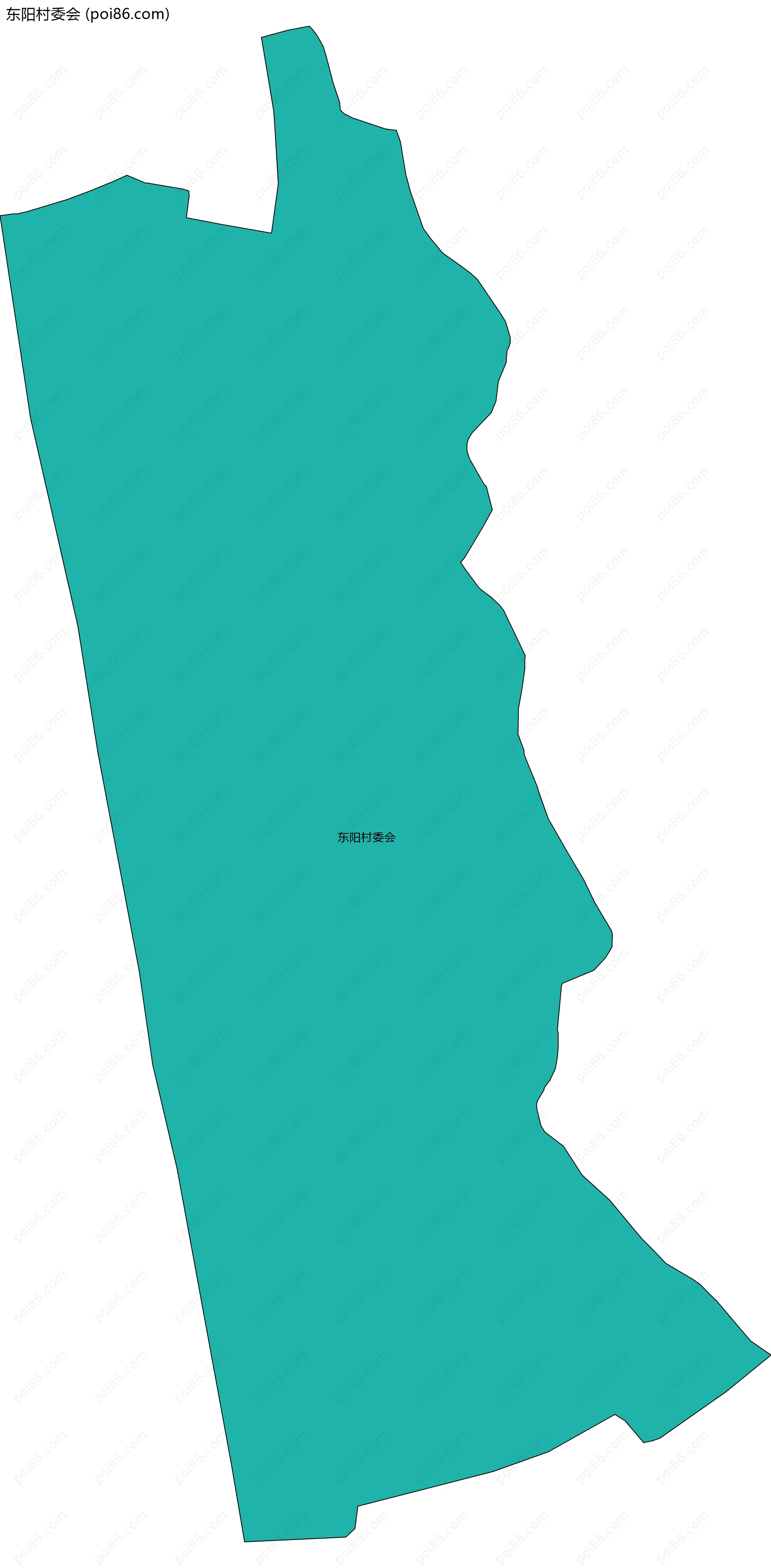 东阳村委会边界地图