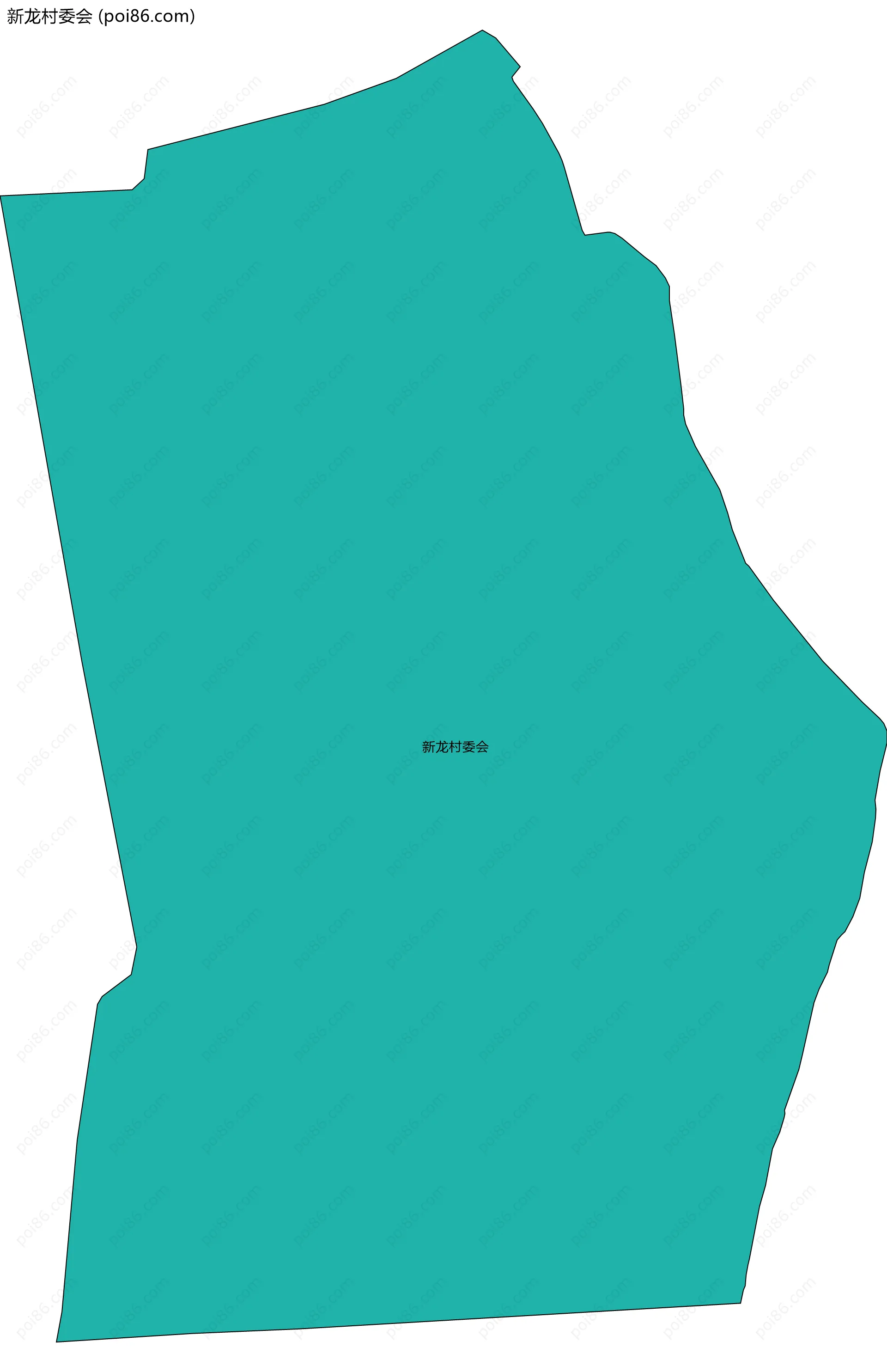 新龙村委会边界地图