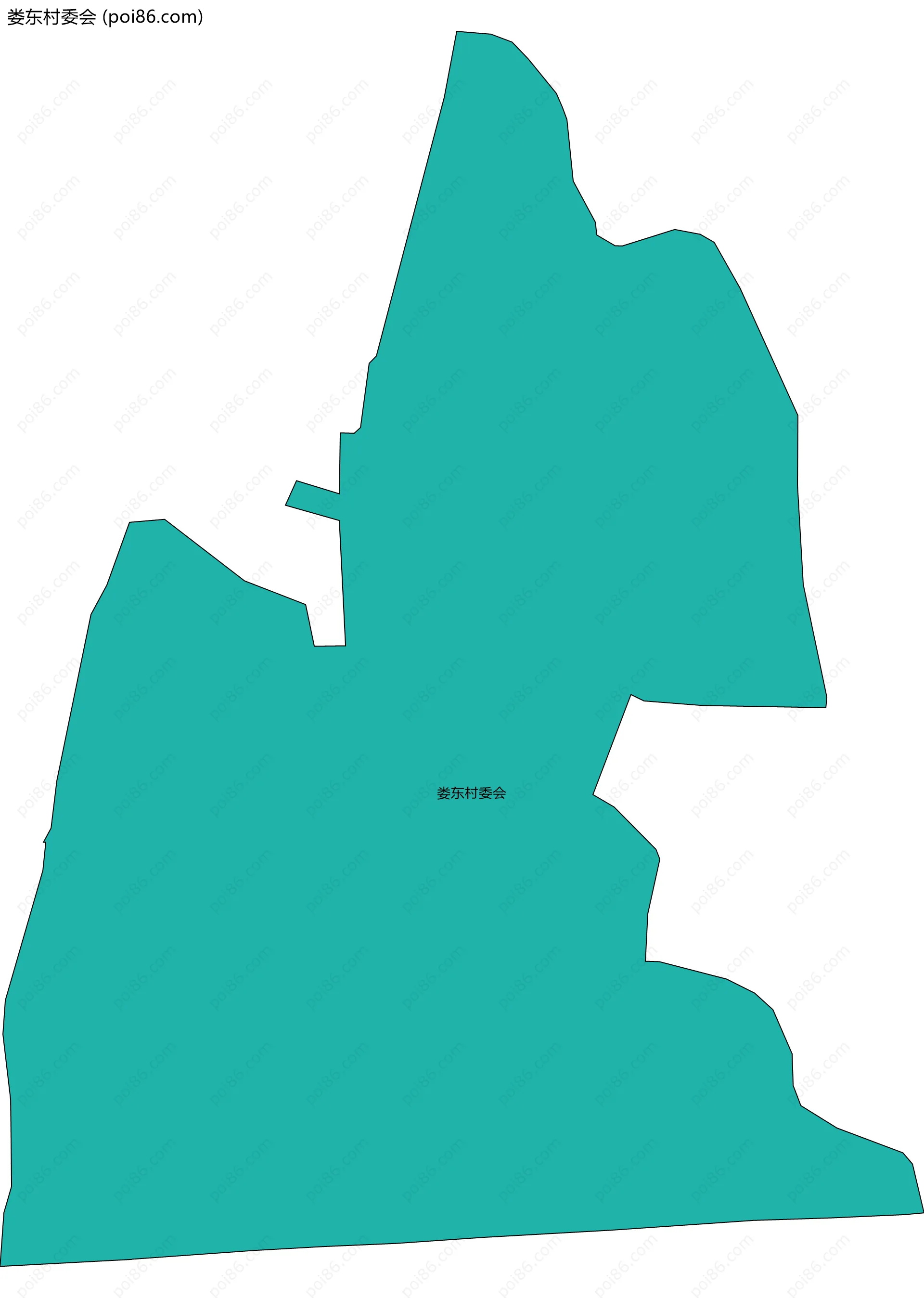 娄东村委会边界地图