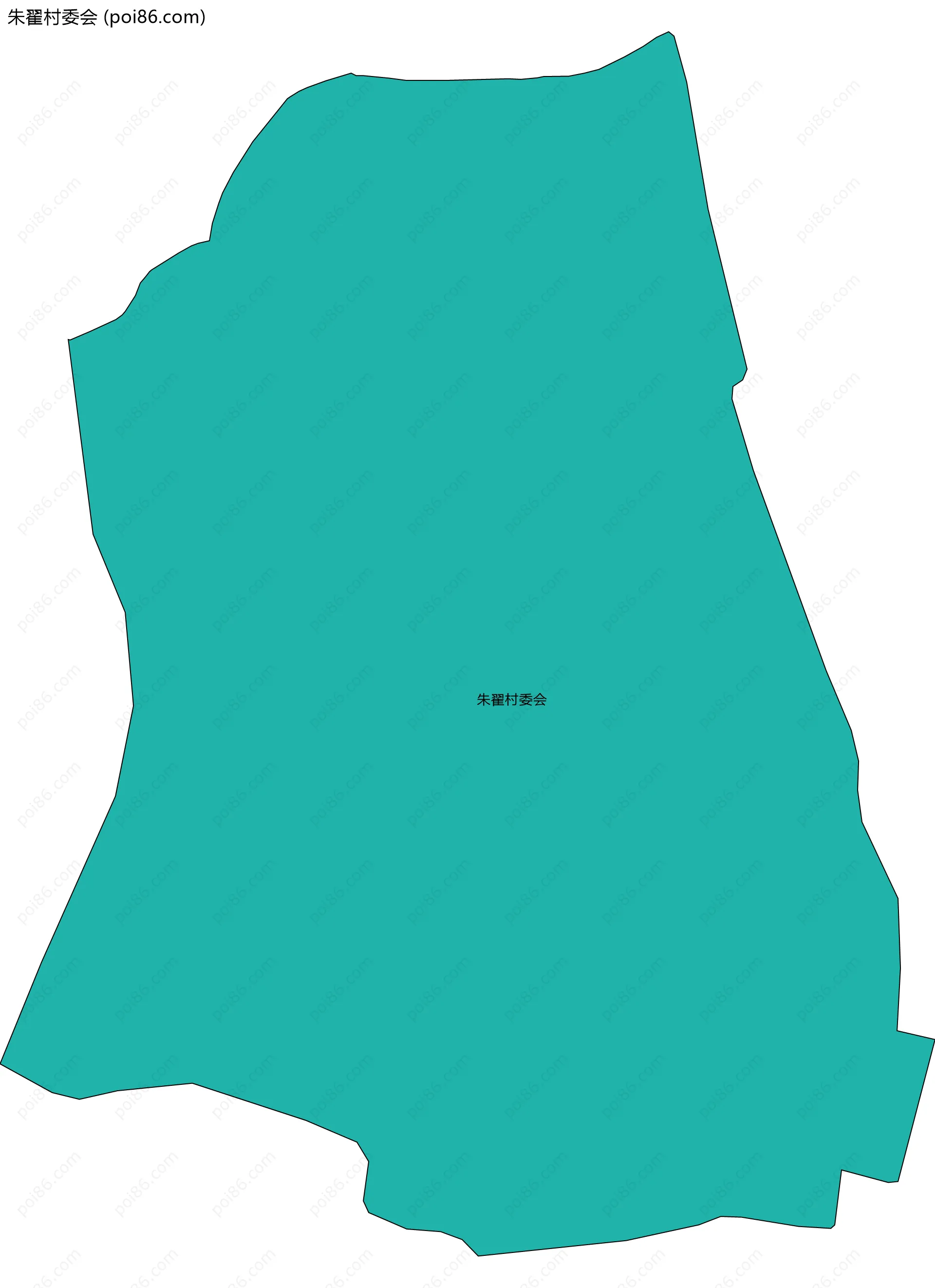 朱翟村委会边界地图