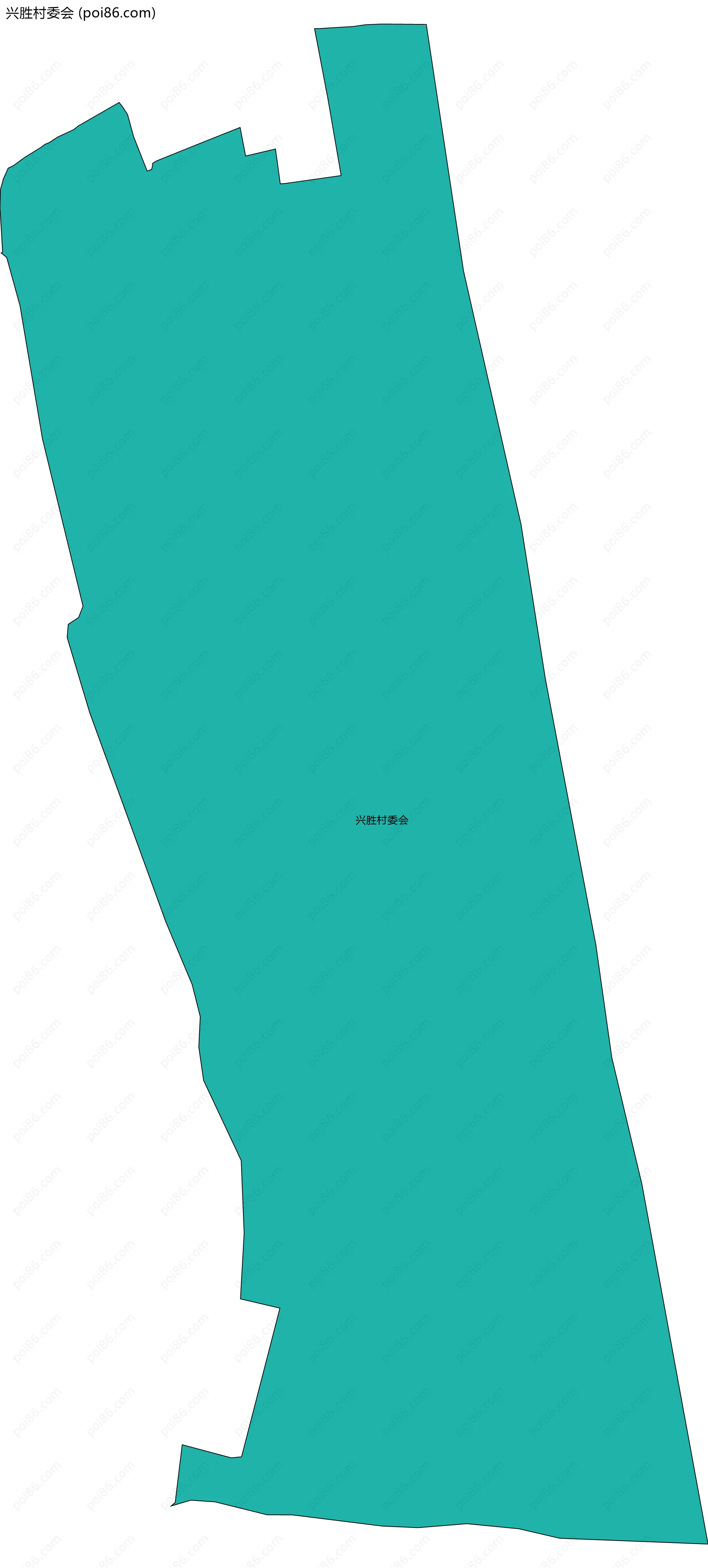 兴胜村委会边界地图