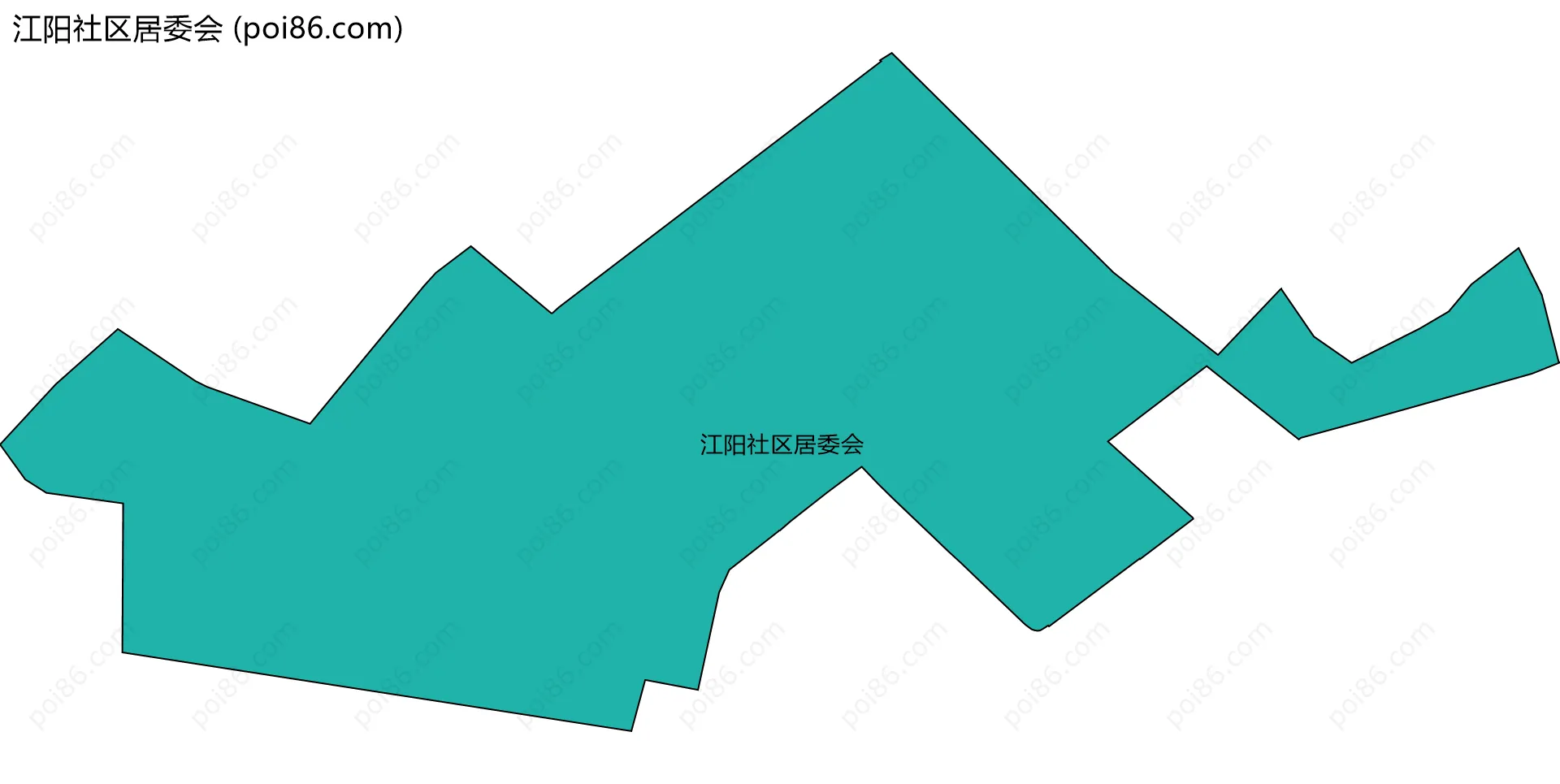 江阳社区居委会边界地图