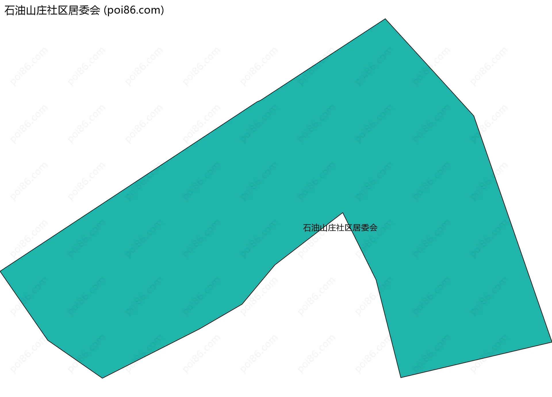 石油山庄社区居委会边界地图