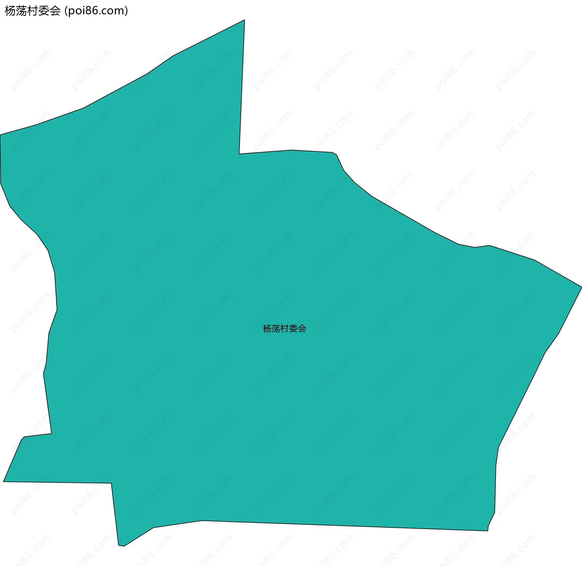 杨荡村委会边界地图