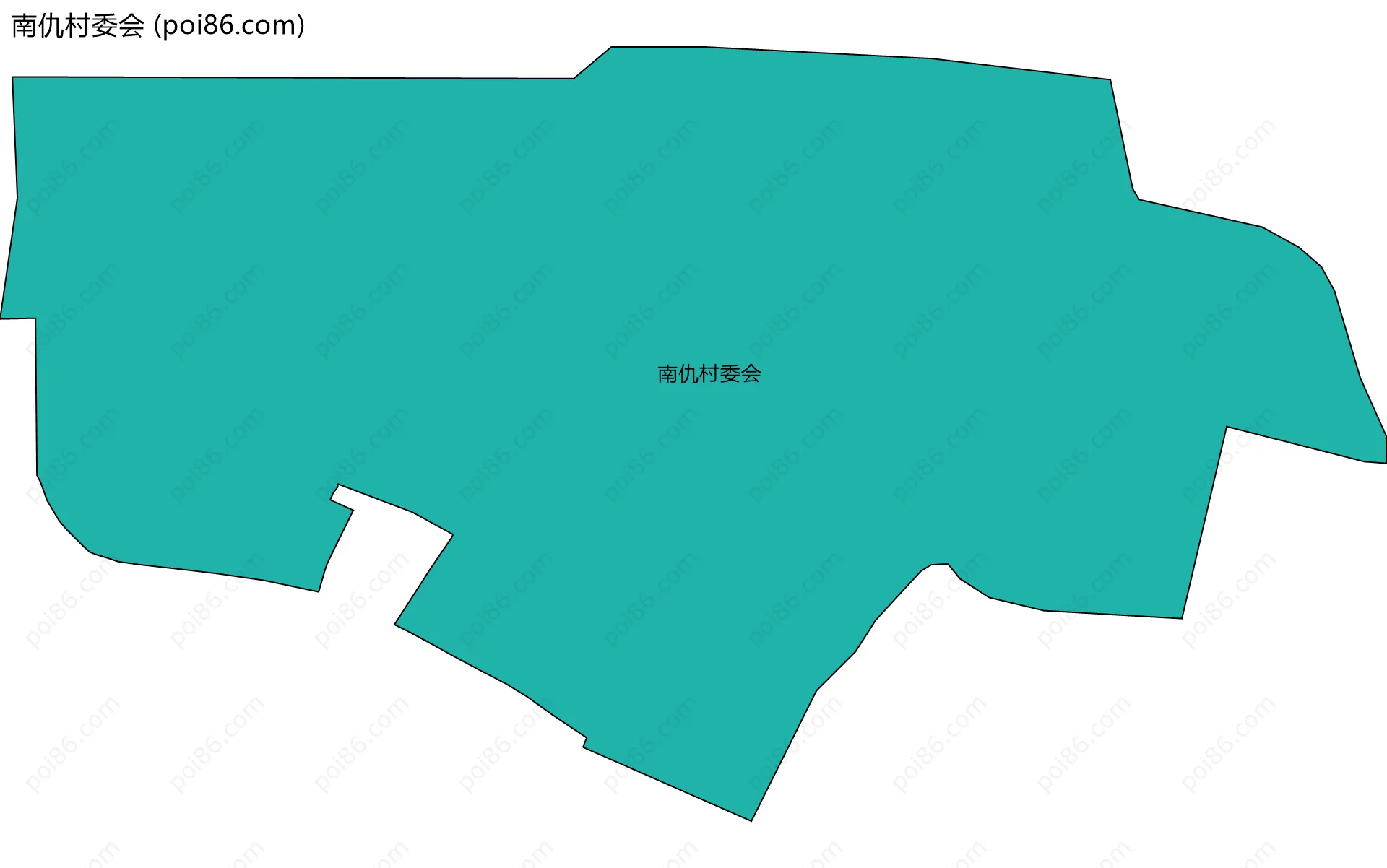 南仇村委会边界地图