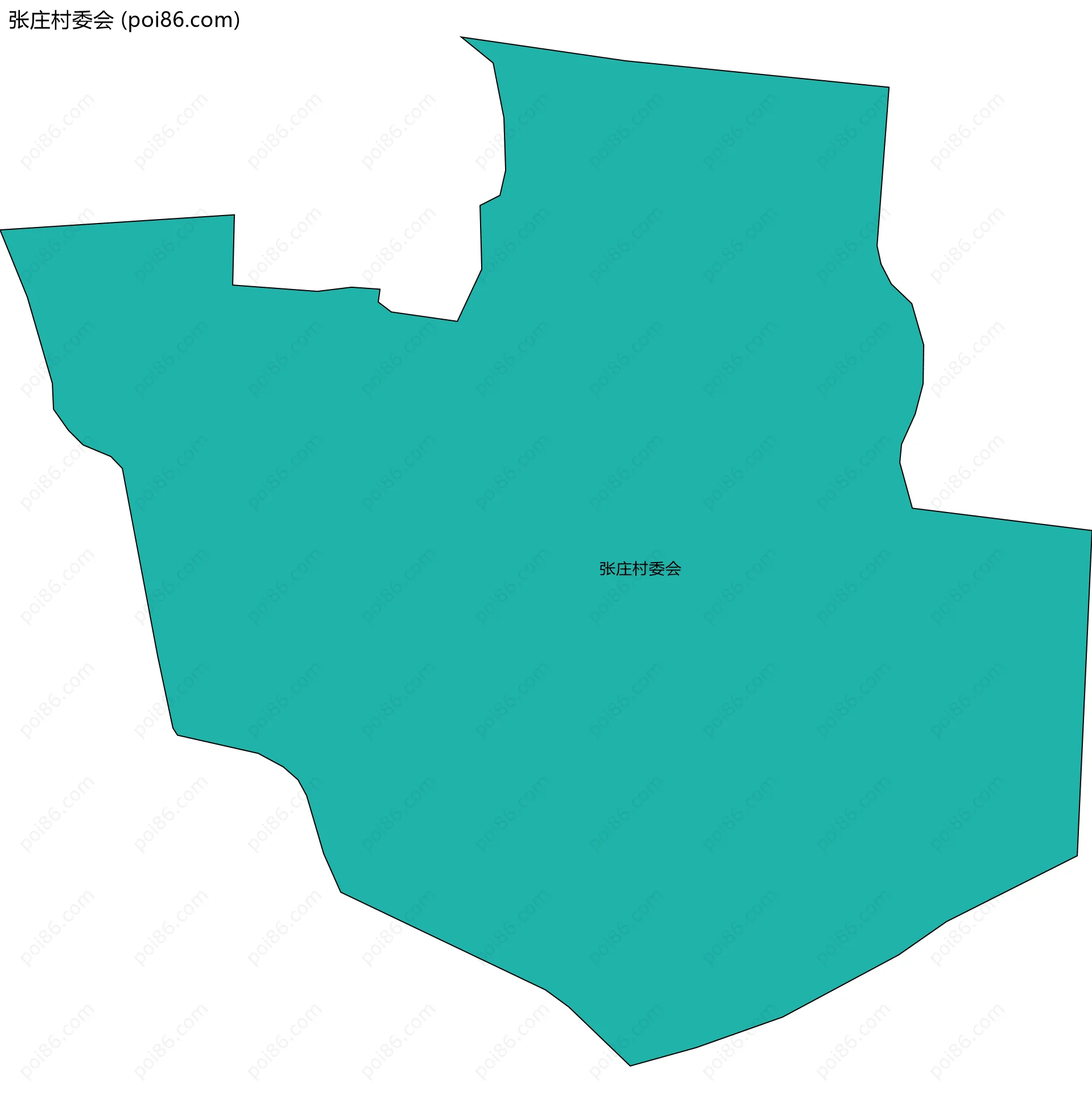 张庄村委会边界地图