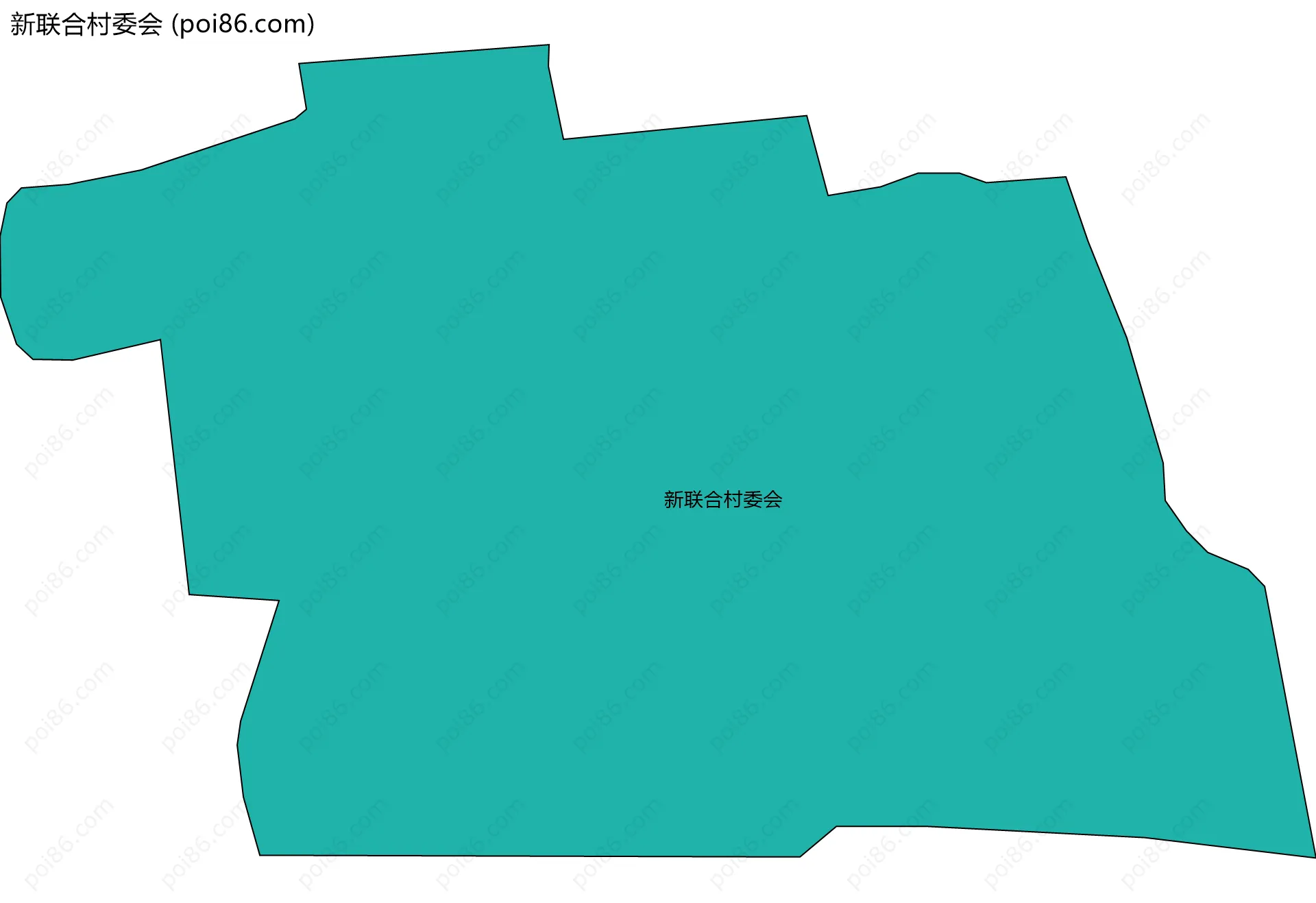 新联合村委会边界地图