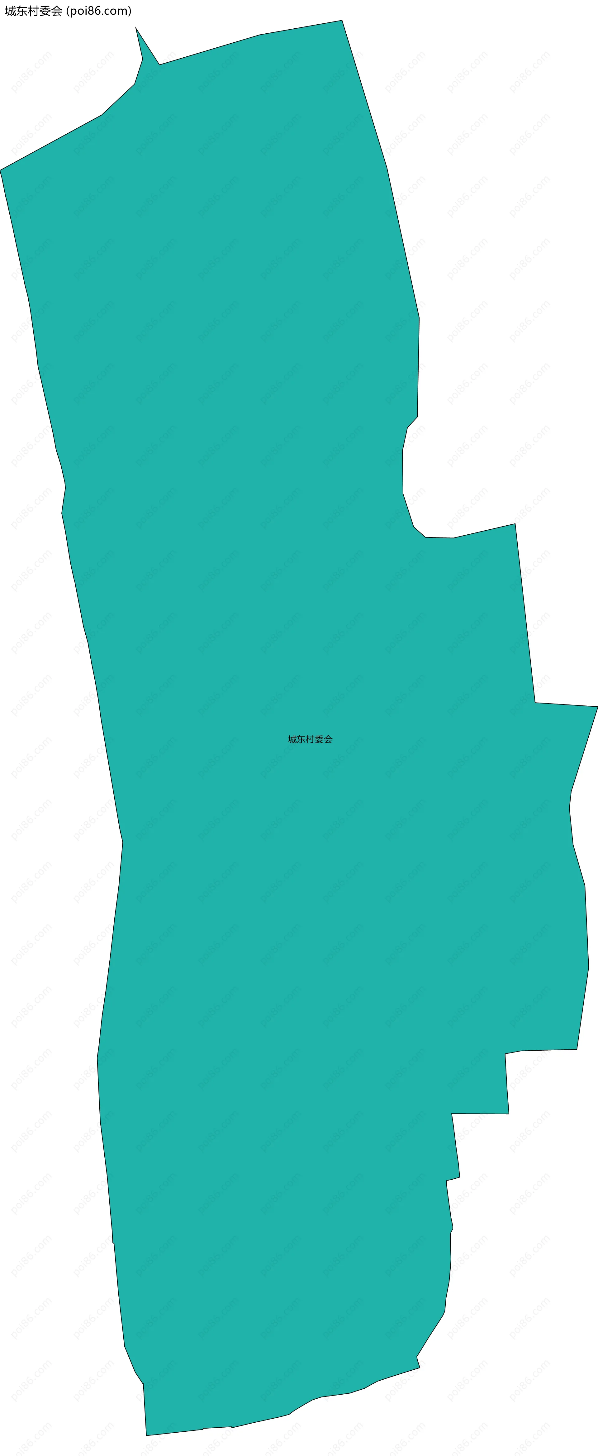 城东村委会边界地图