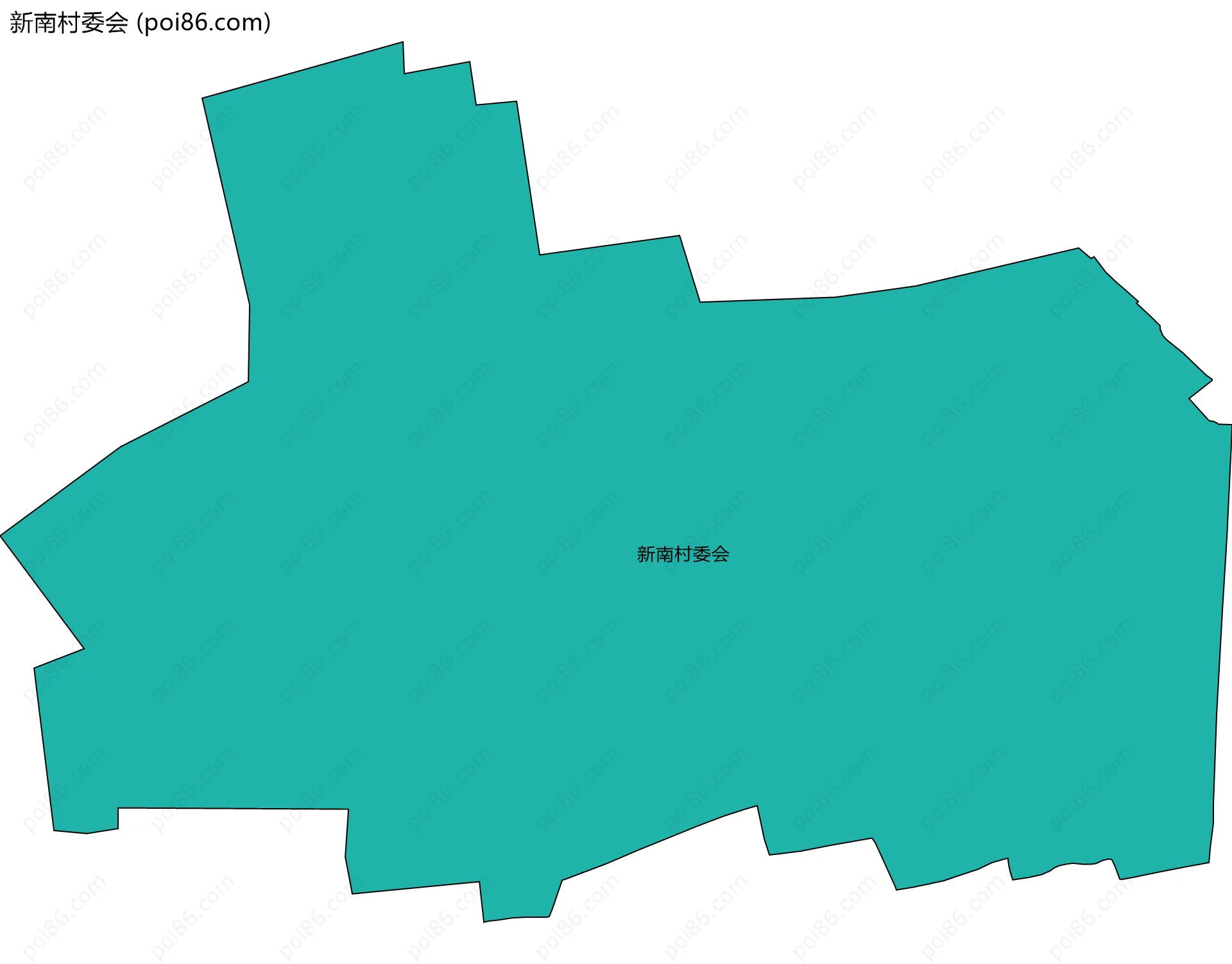 新南村委会边界地图
