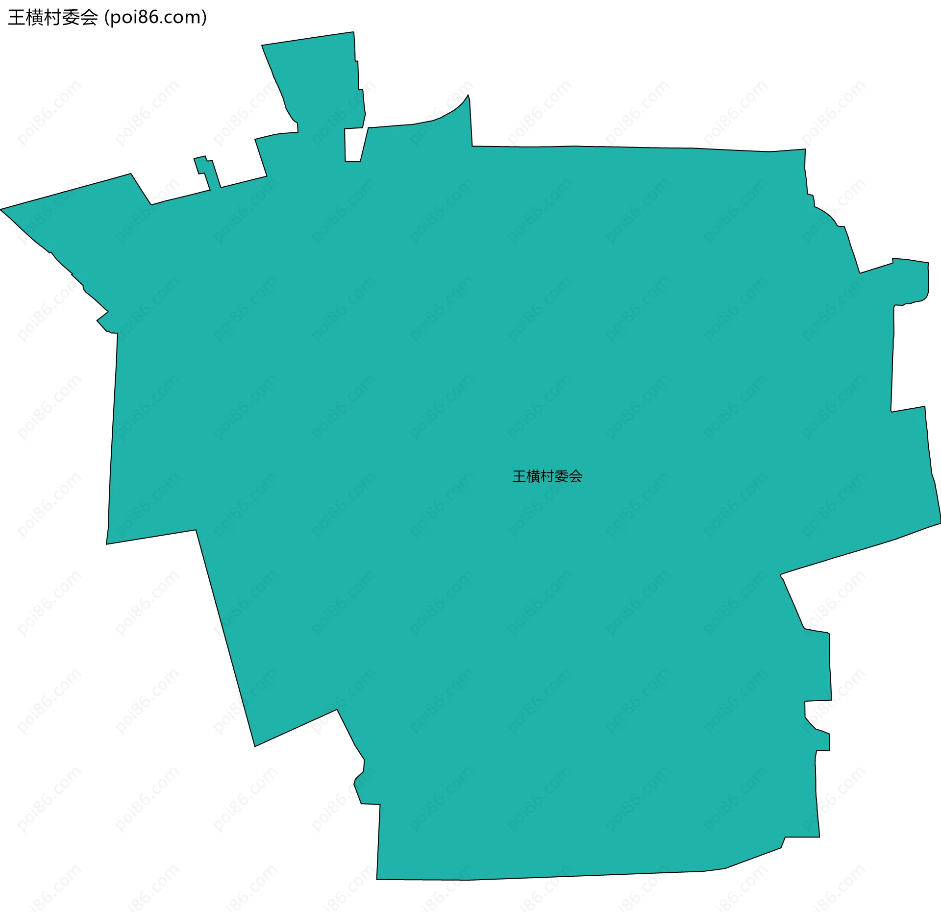 王横村委会边界地图