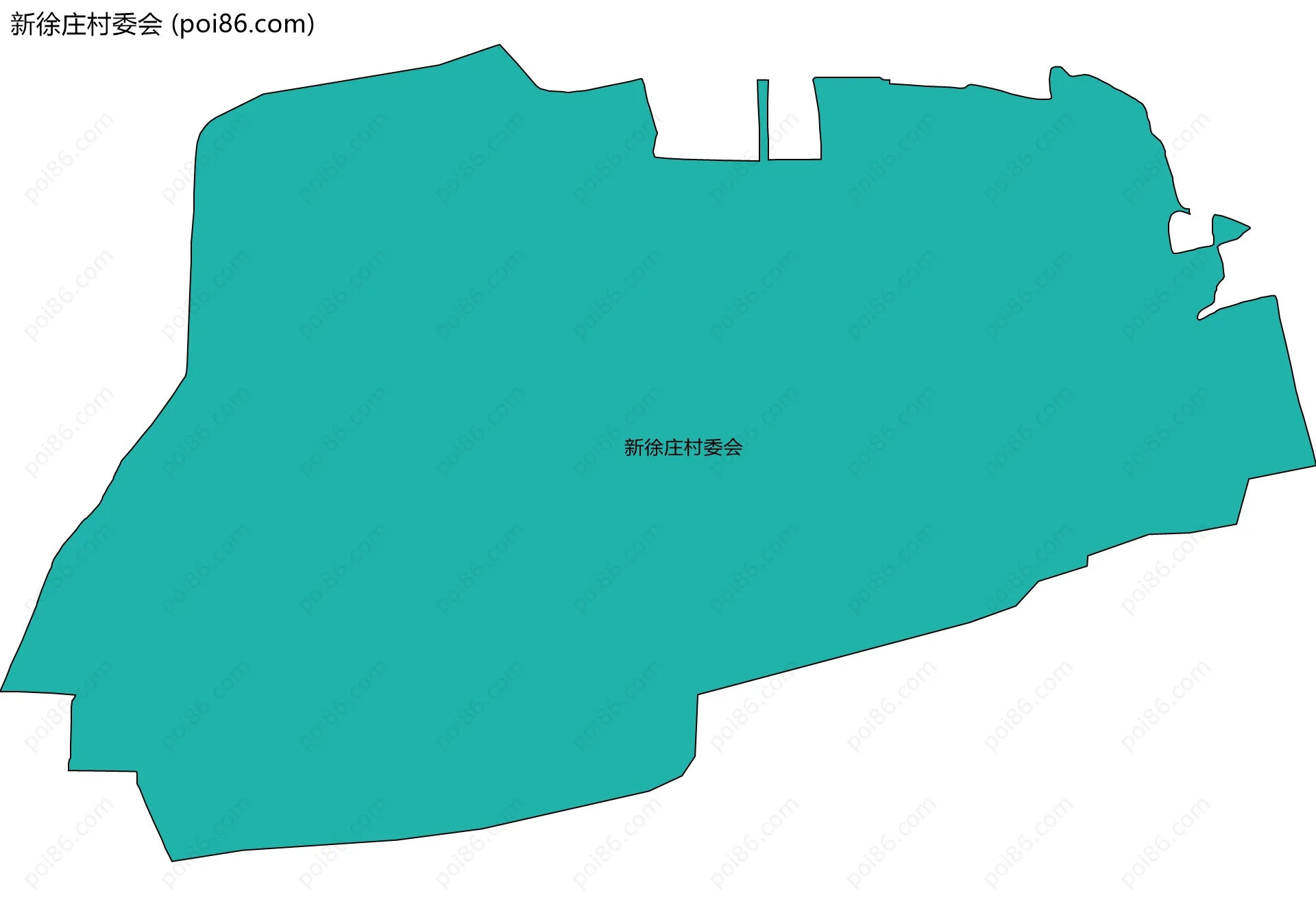 新徐庄村委会边界地图