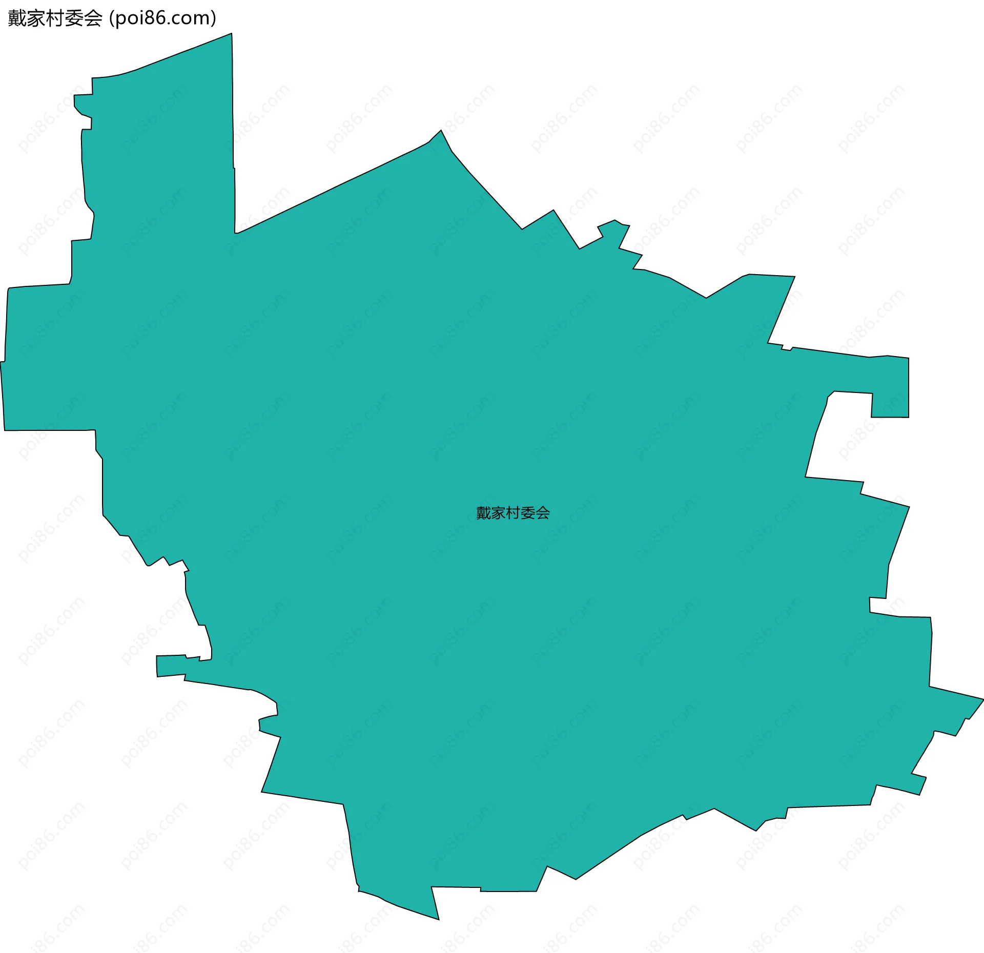 戴家村委会边界地图