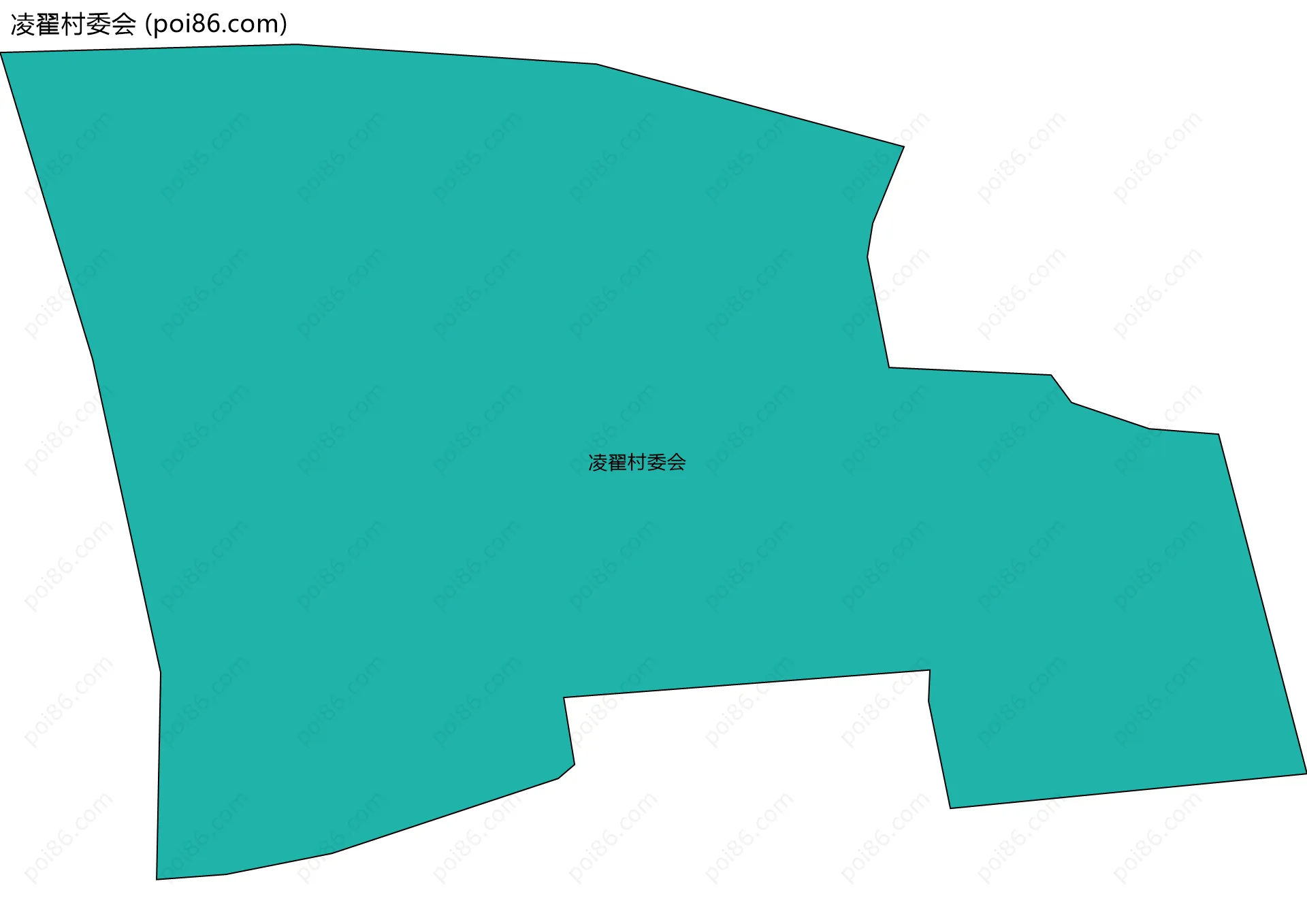 凌翟村委会边界地图
