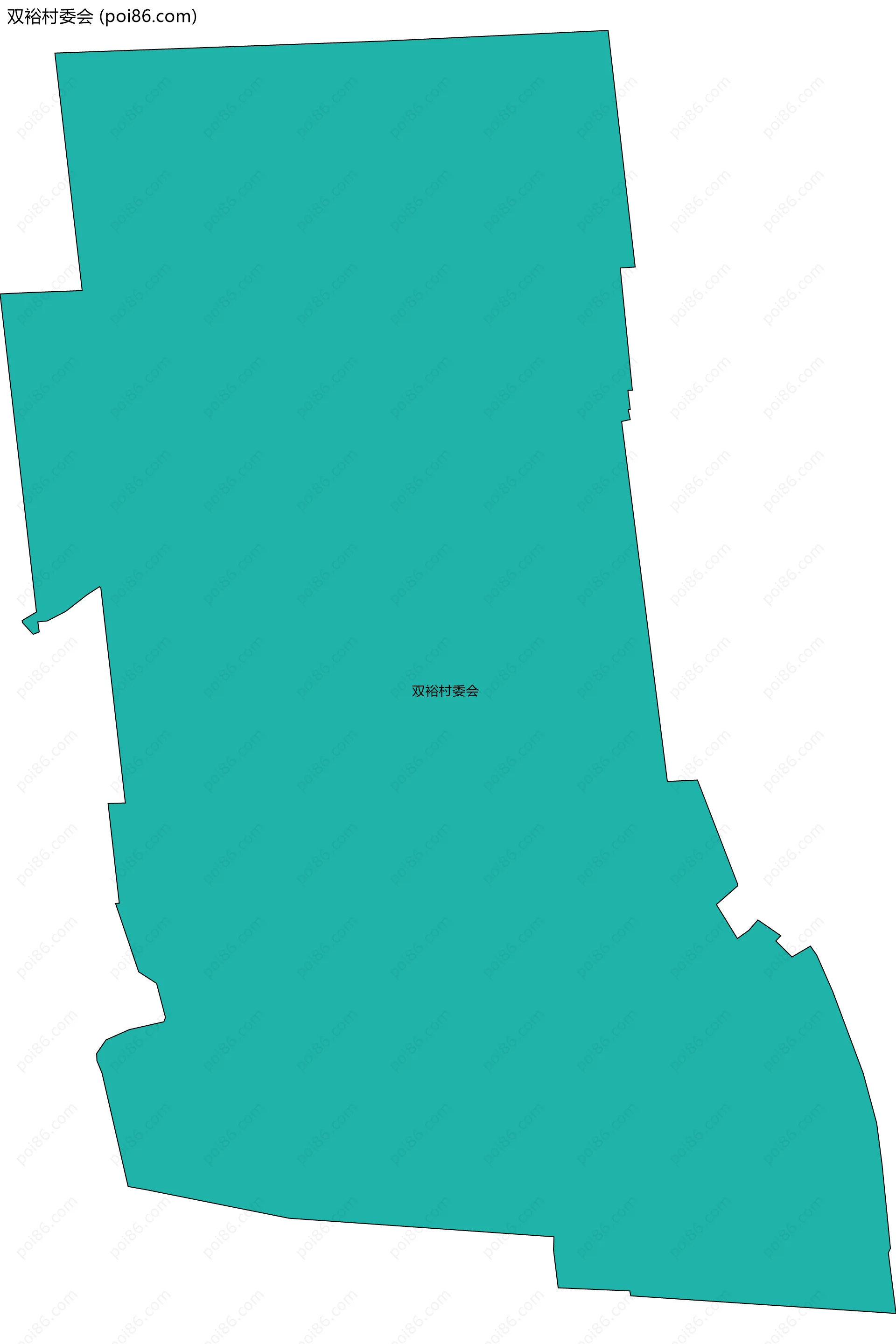 双裕村委会边界地图