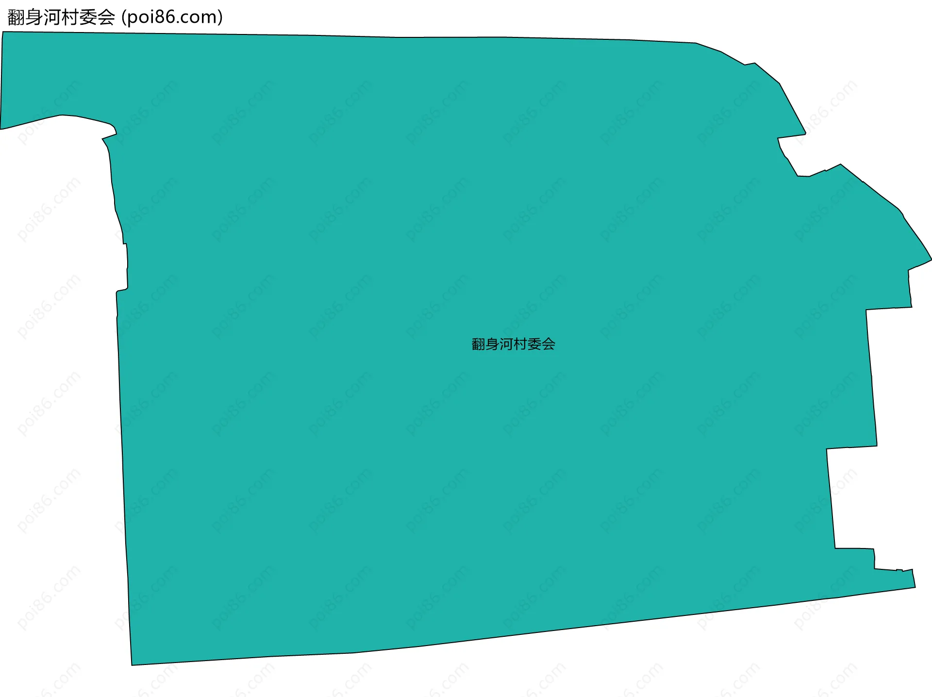 翻身河村委会边界地图