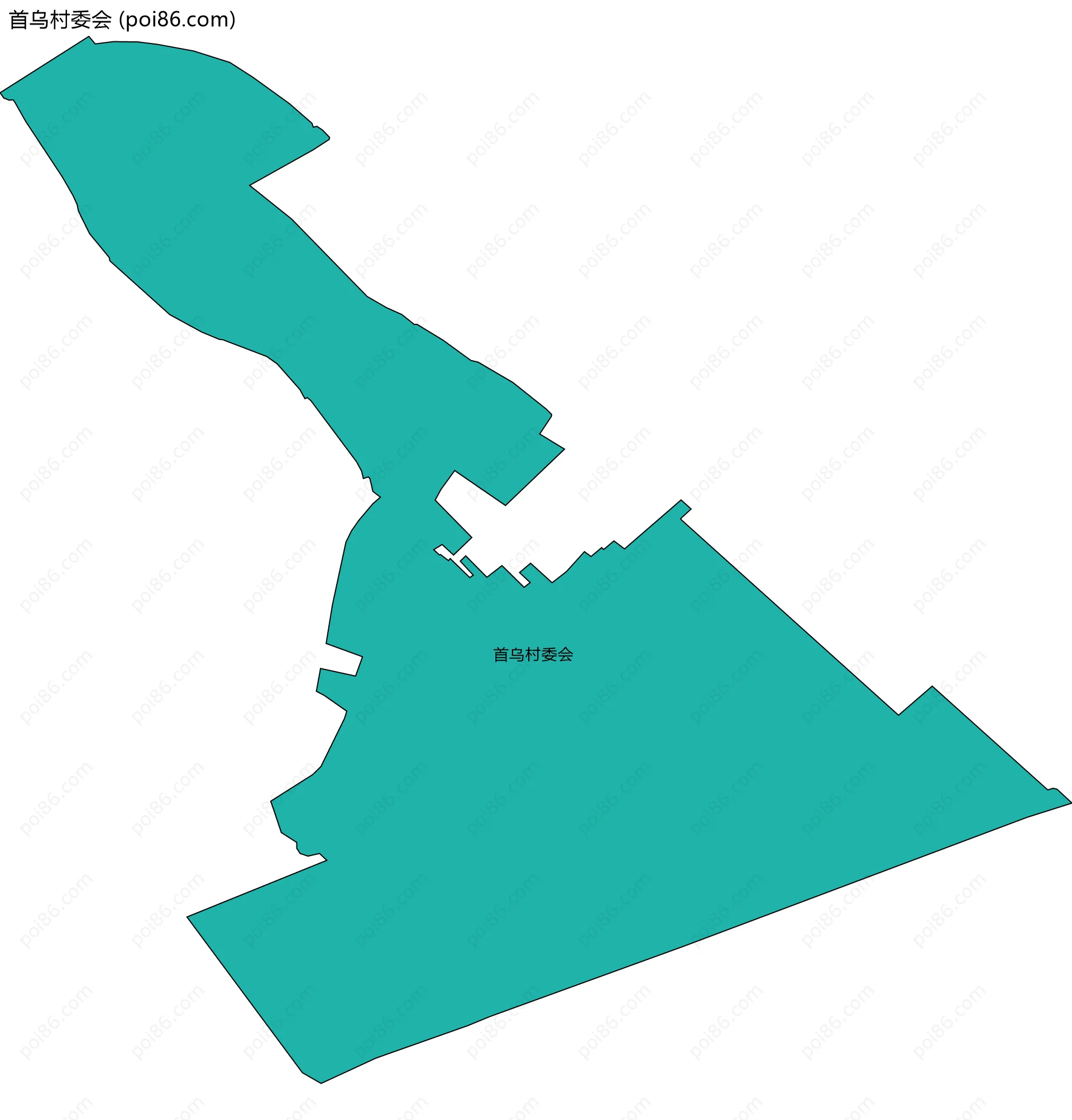 首乌村委会边界地图
