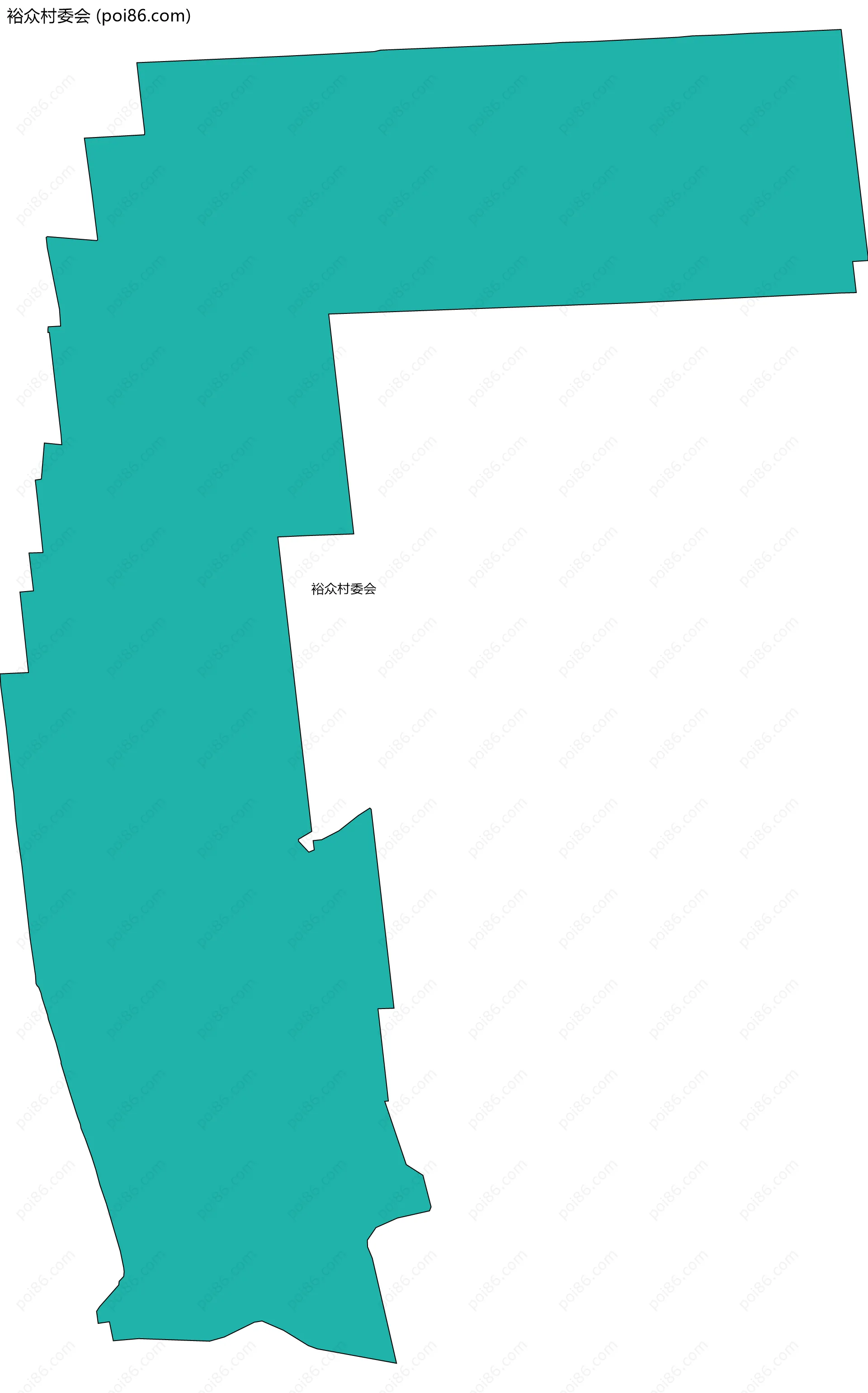 裕众村委会边界地图