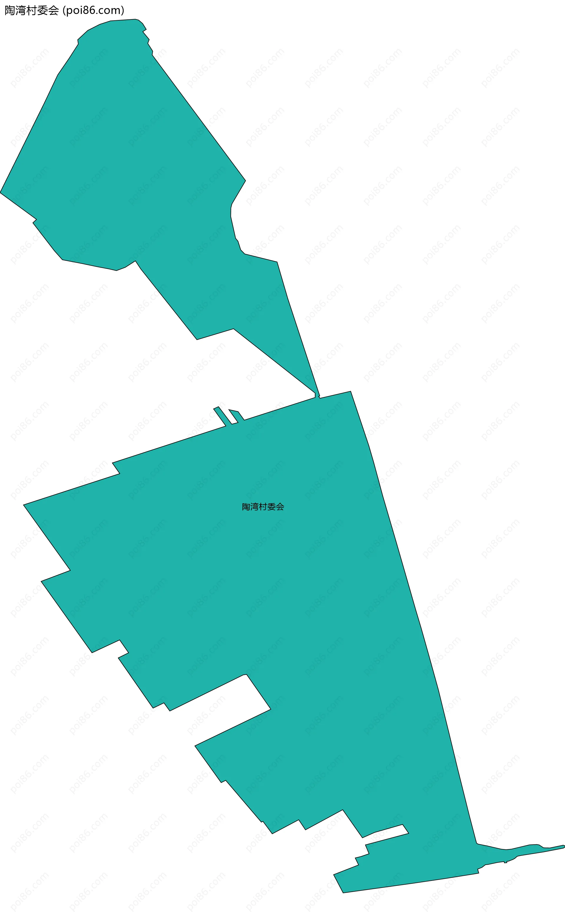陶湾村委会边界地图