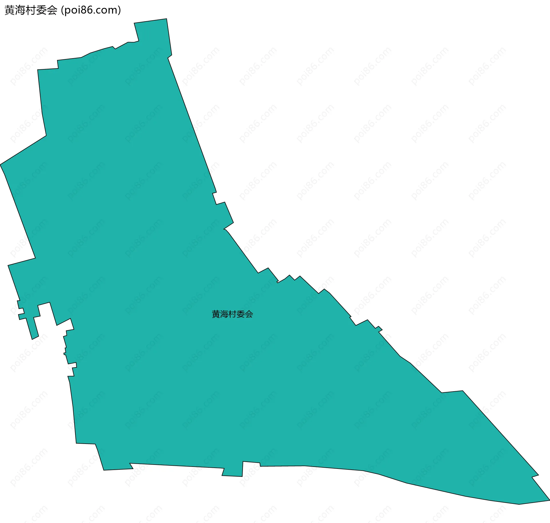 黄海村委会边界地图