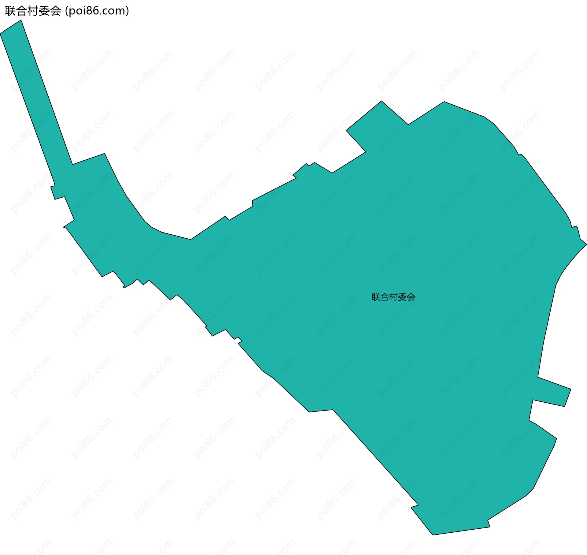 联合村委会边界地图