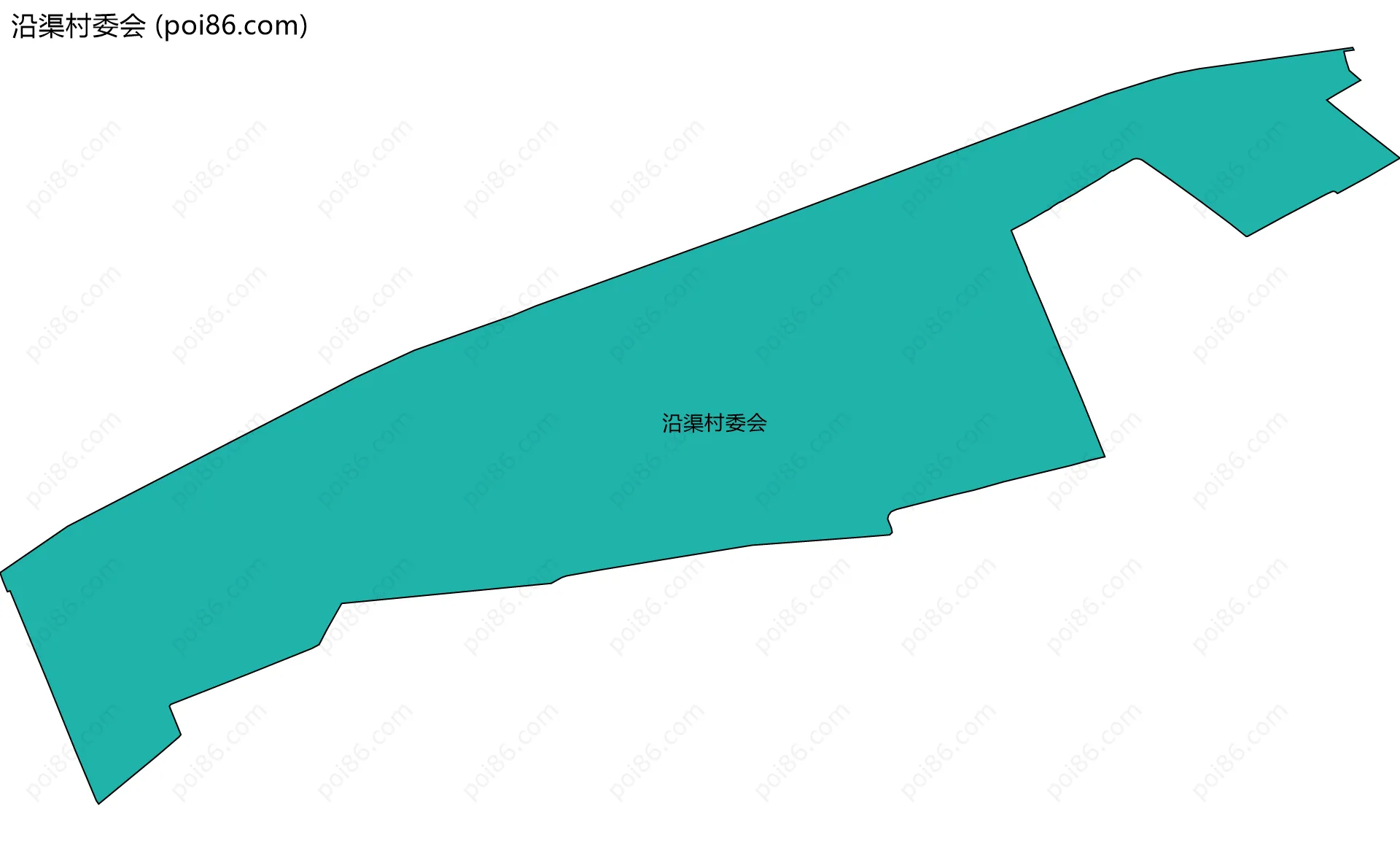 沿渠村委会边界地图