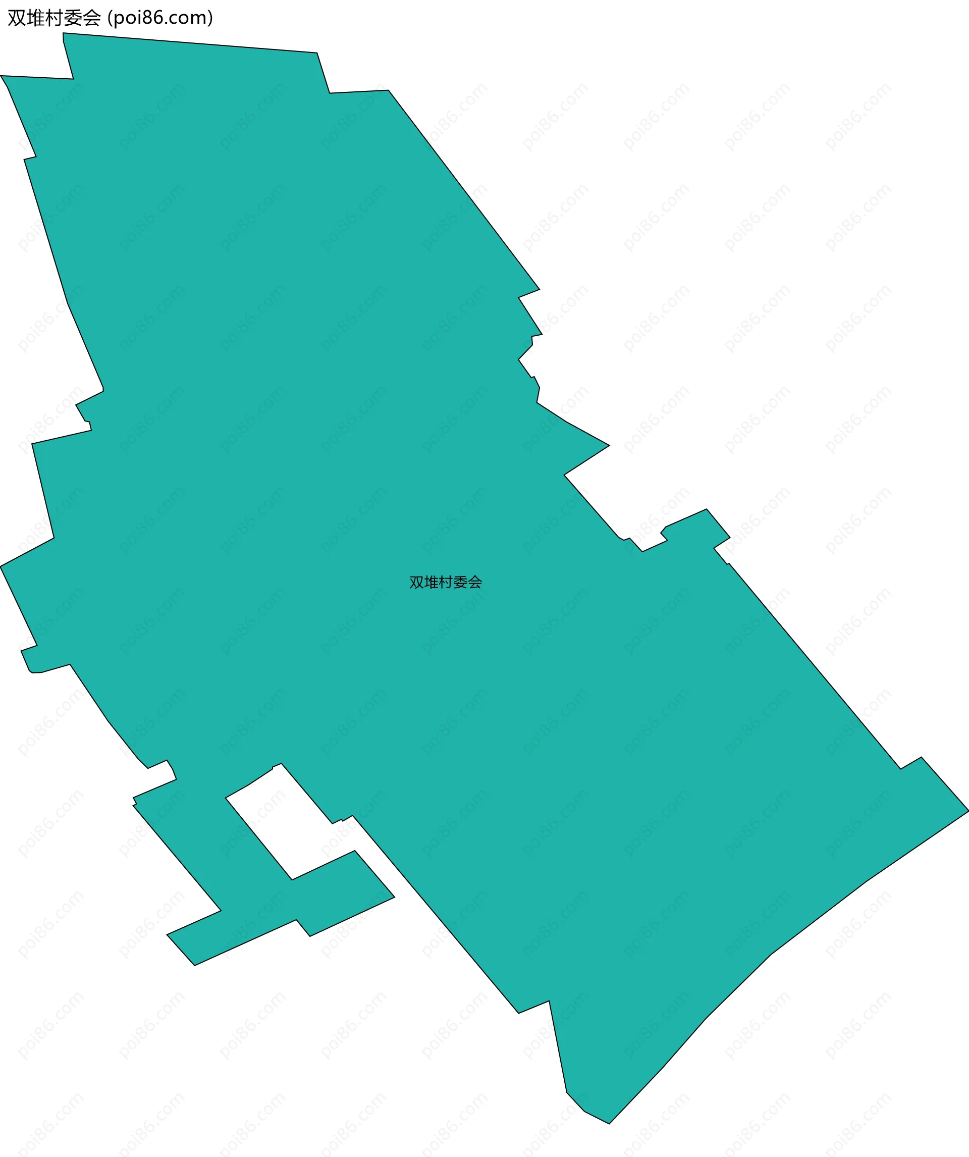 双堆村委会边界地图
