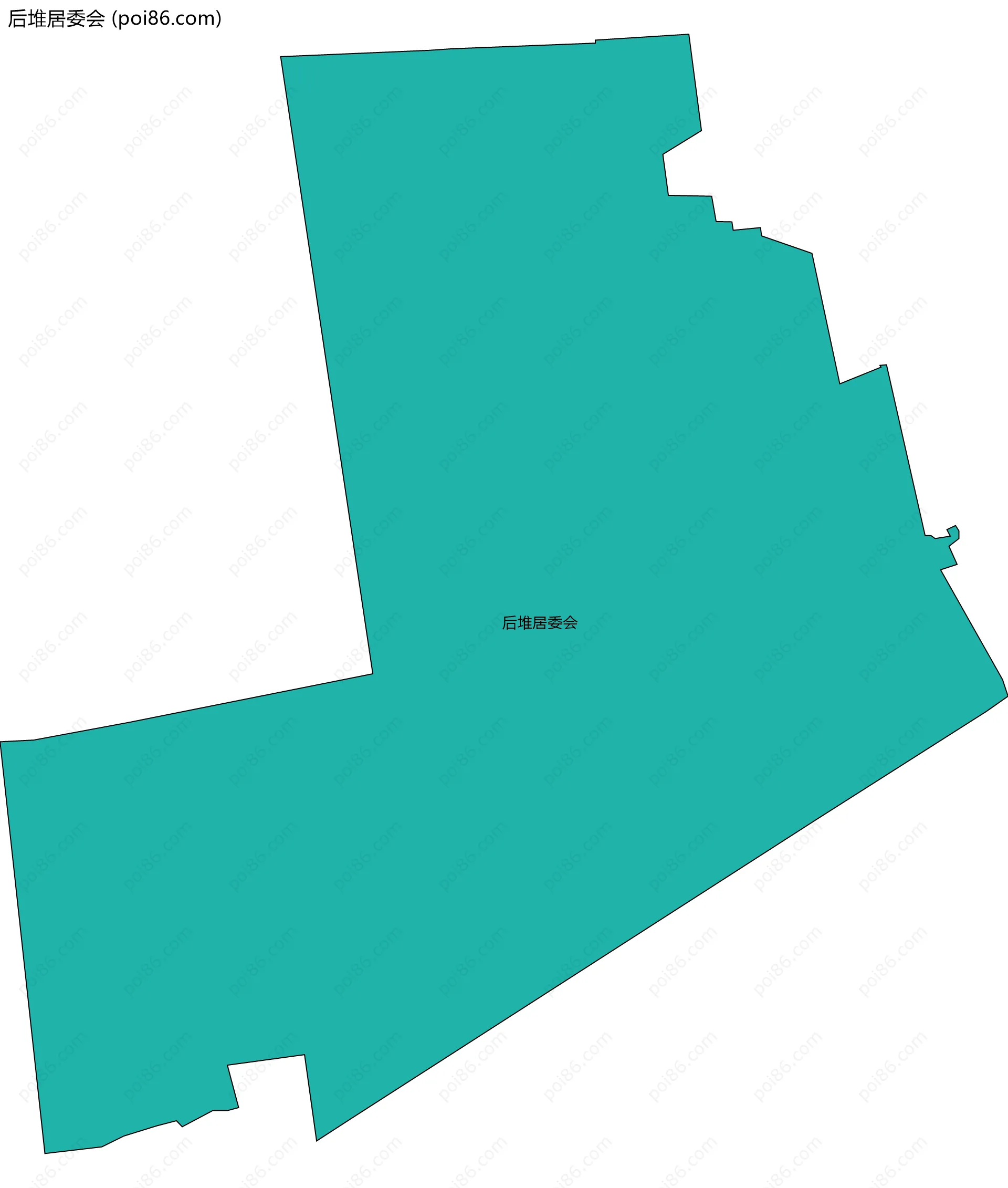 后堆居委会边界地图