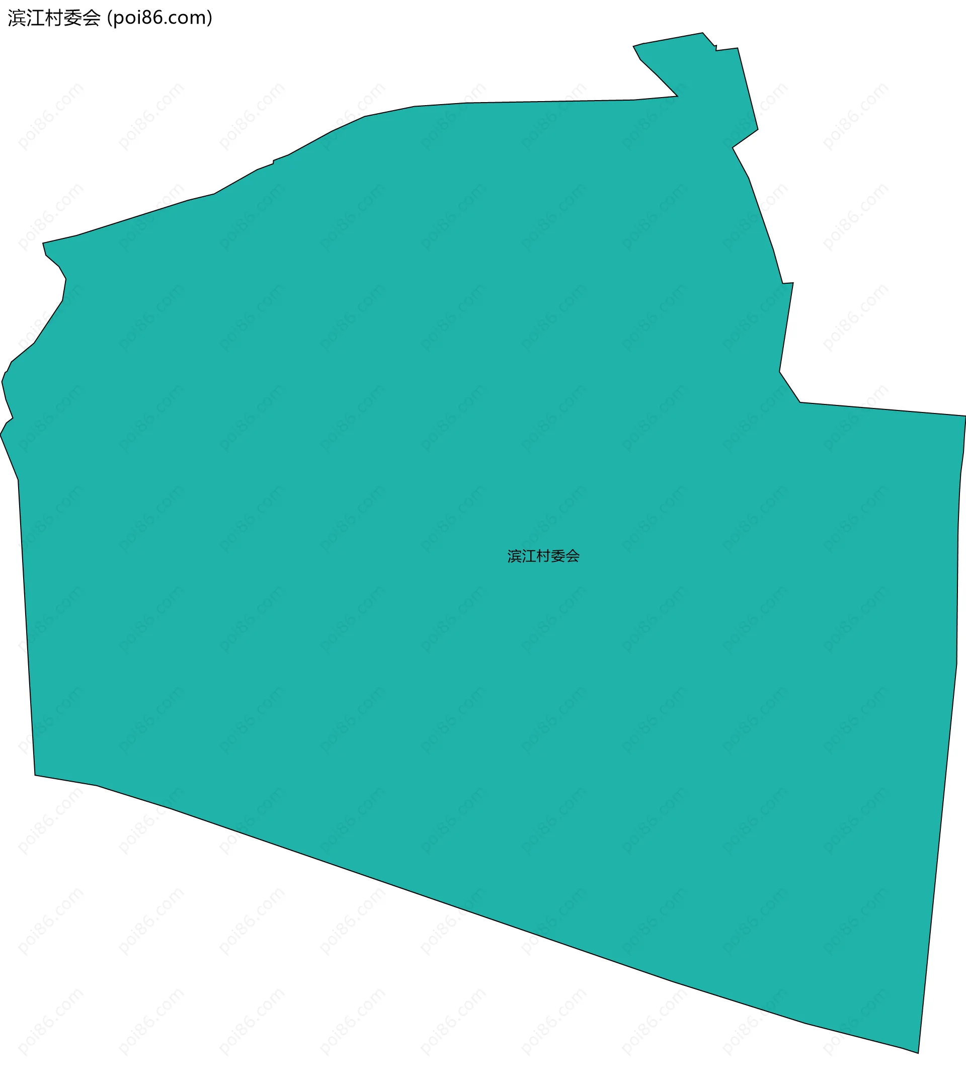 滨江村委会边界地图