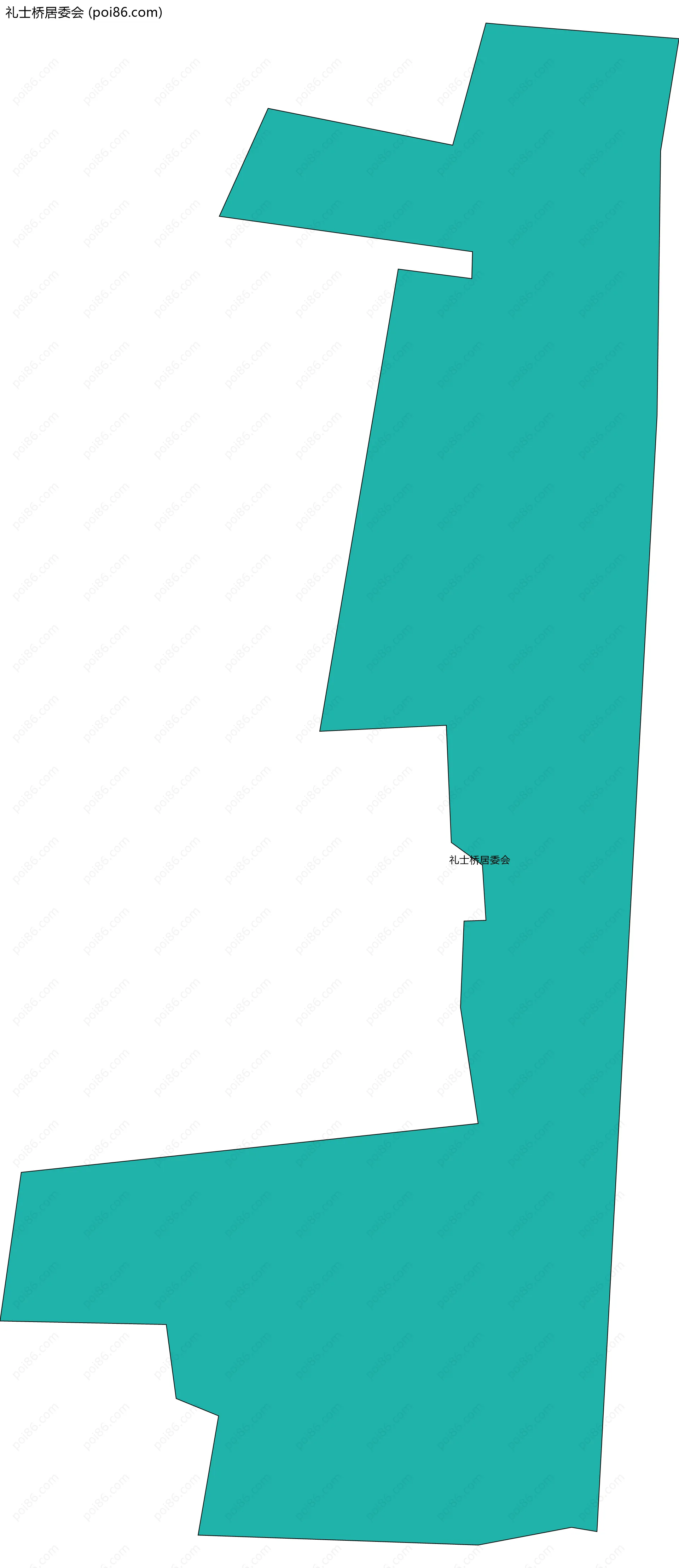 礼士桥居委会边界地图