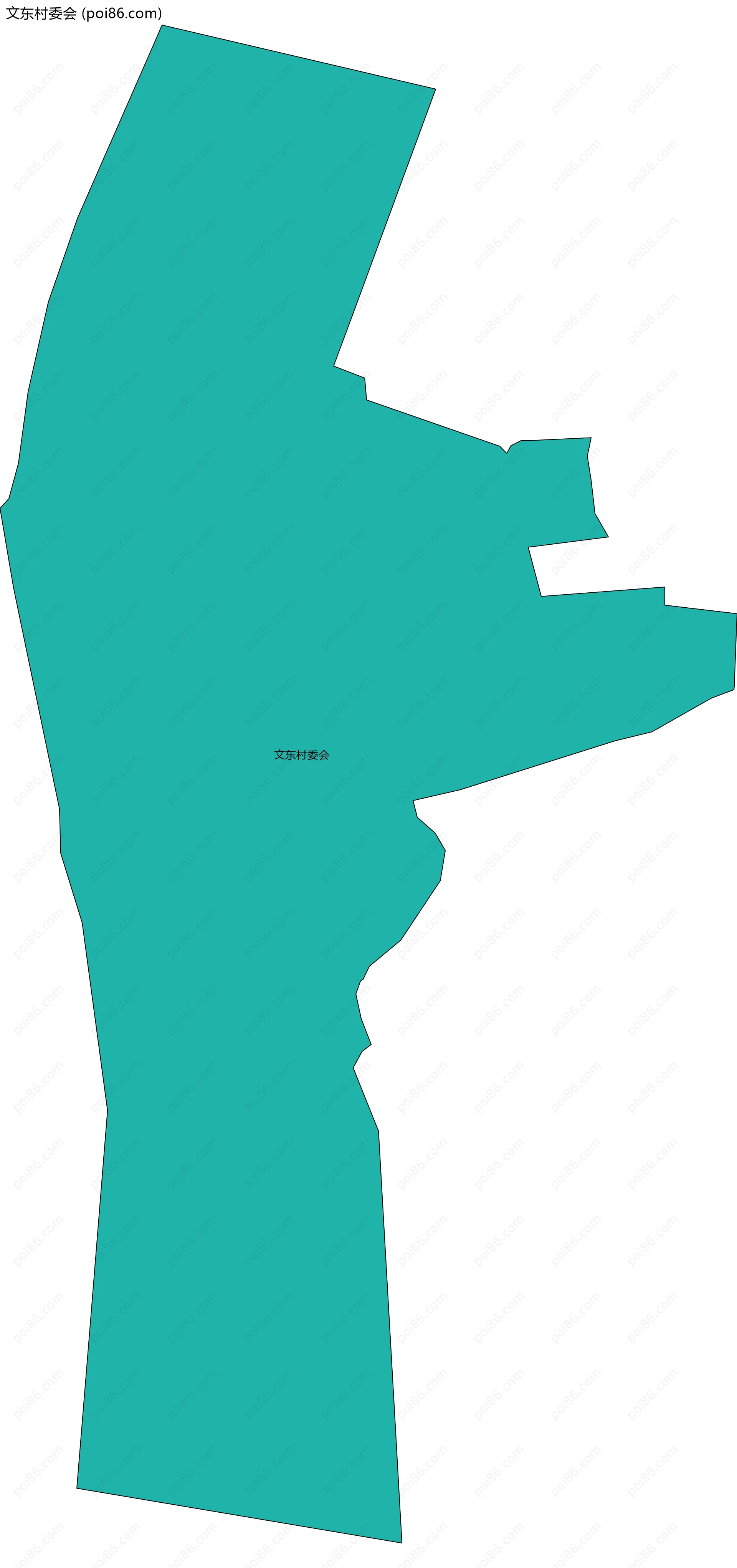 文东村委会边界地图