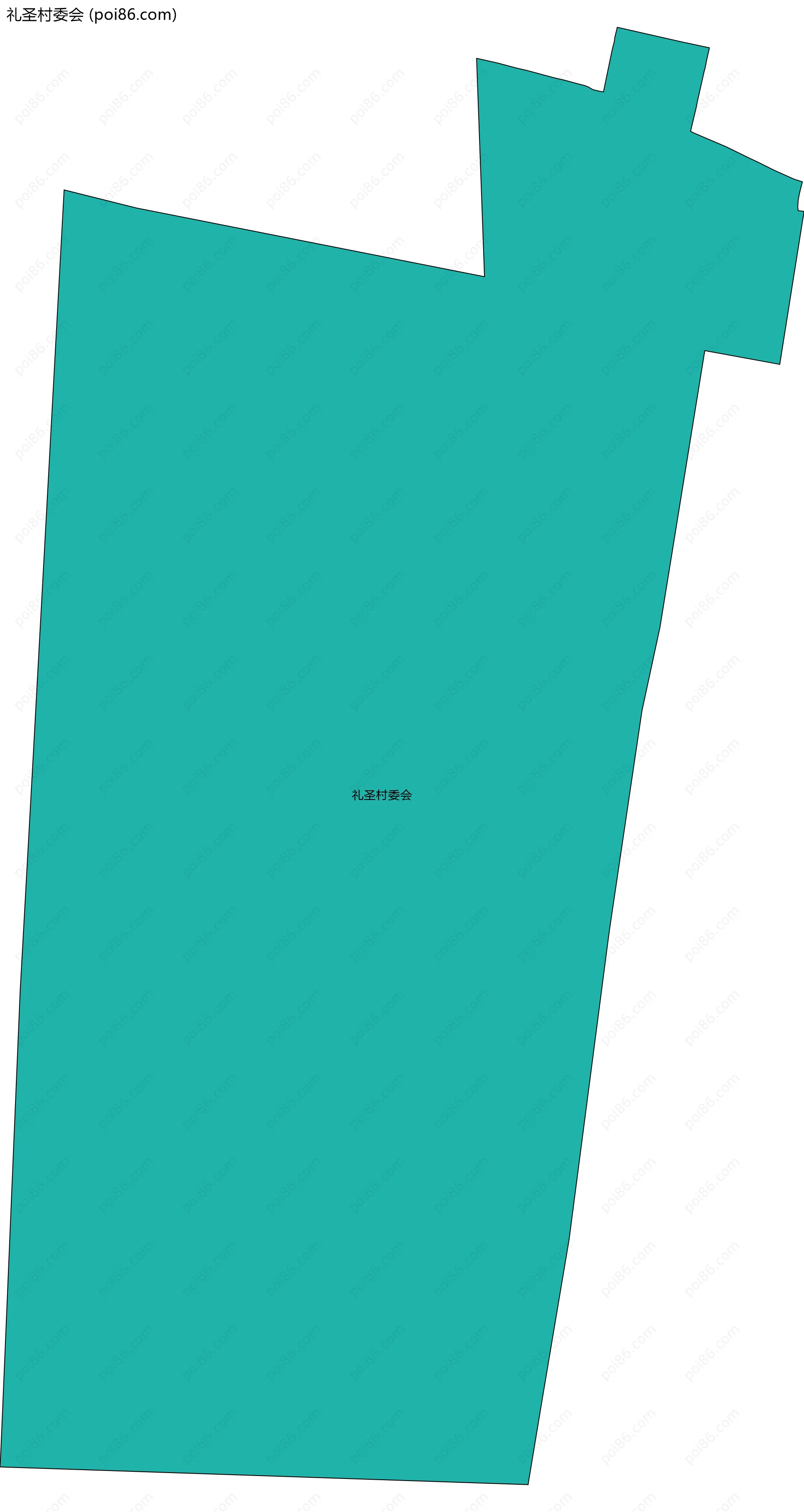 礼圣村委会边界地图