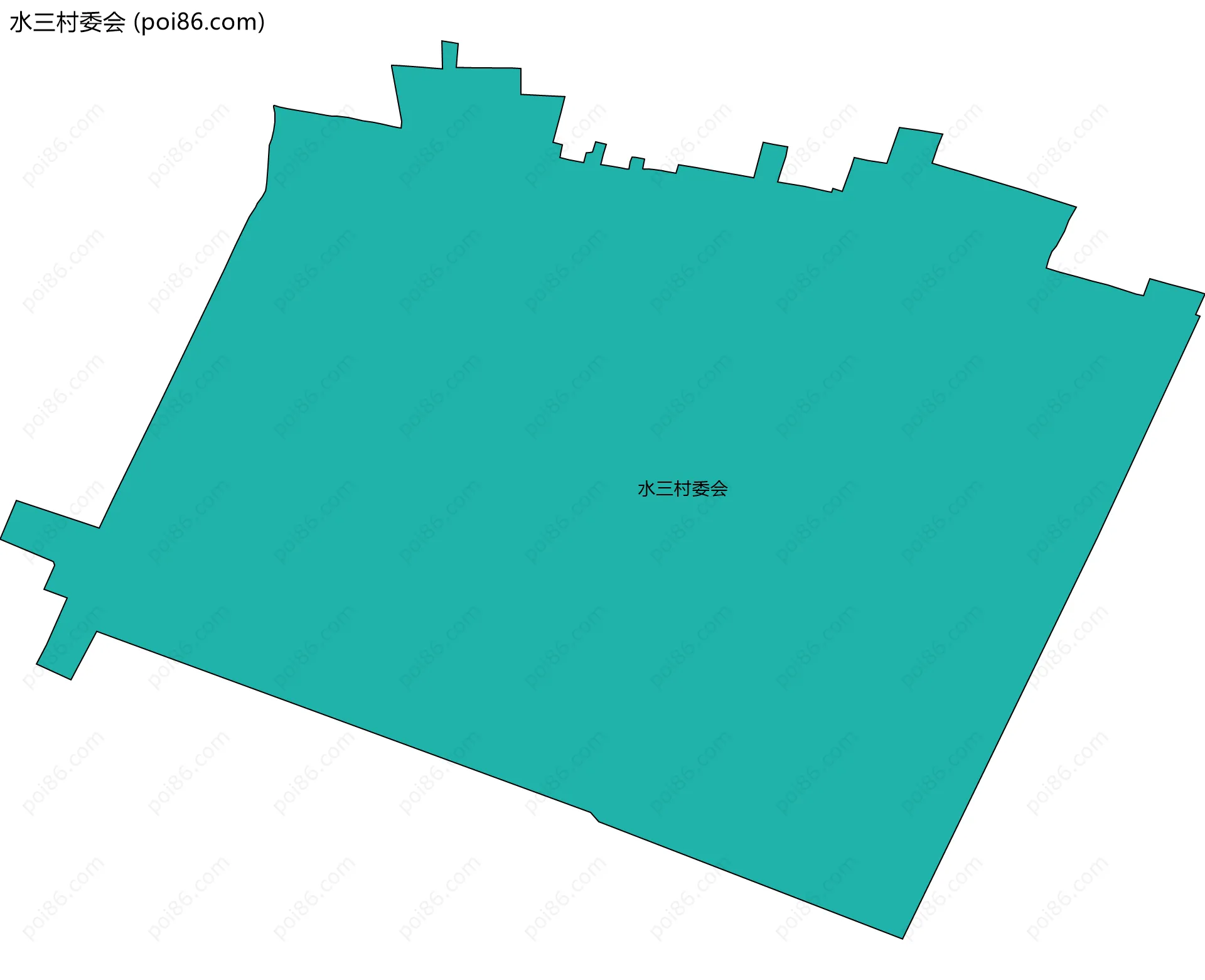 水三村委会边界地图