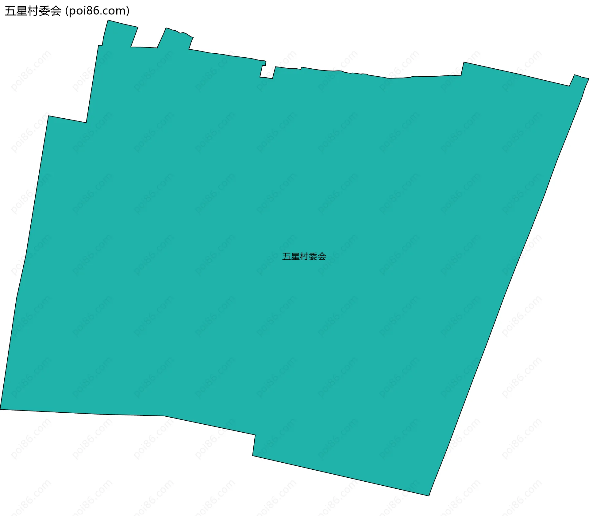 五星村委会边界地图