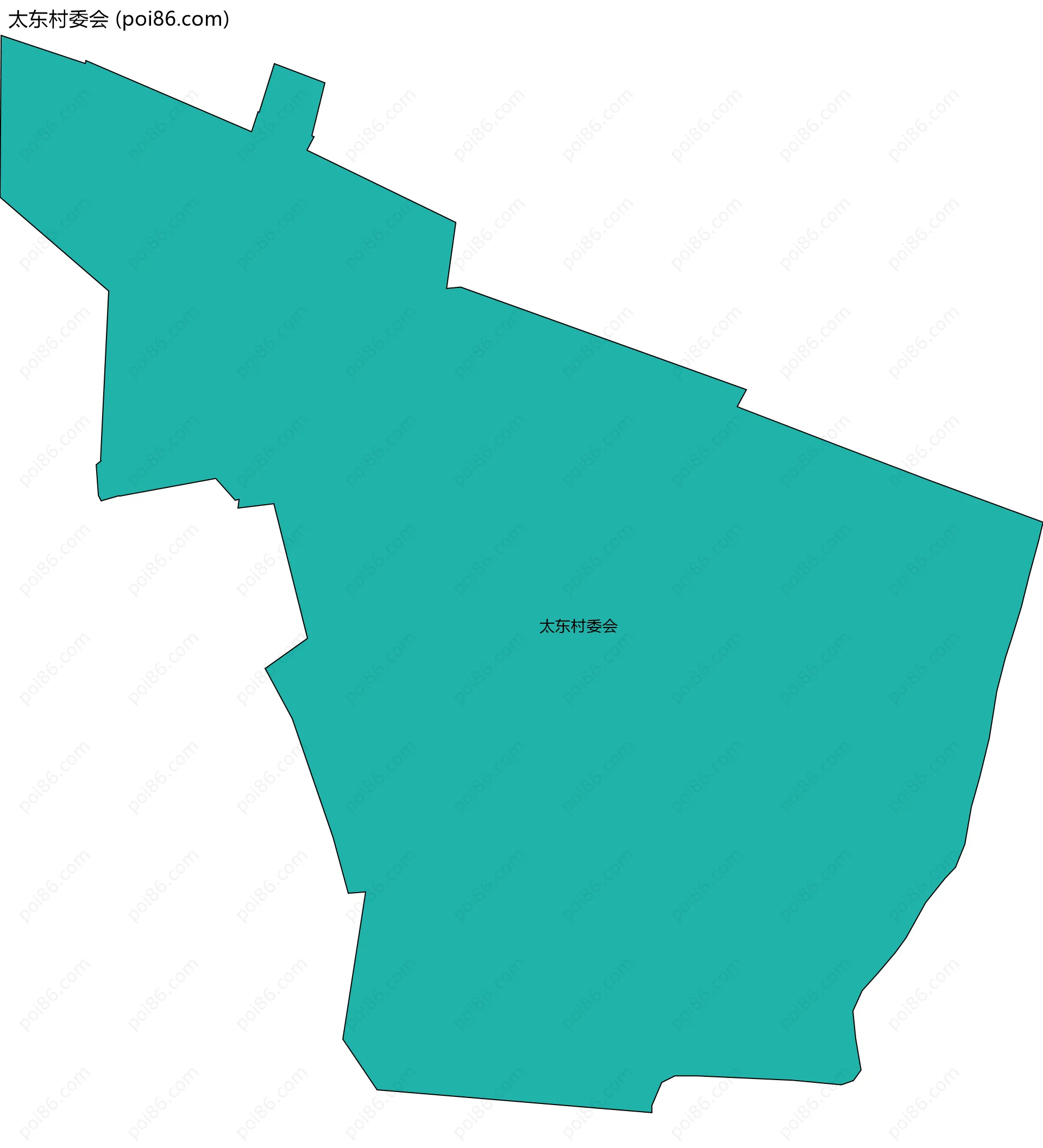 太东村委会边界地图