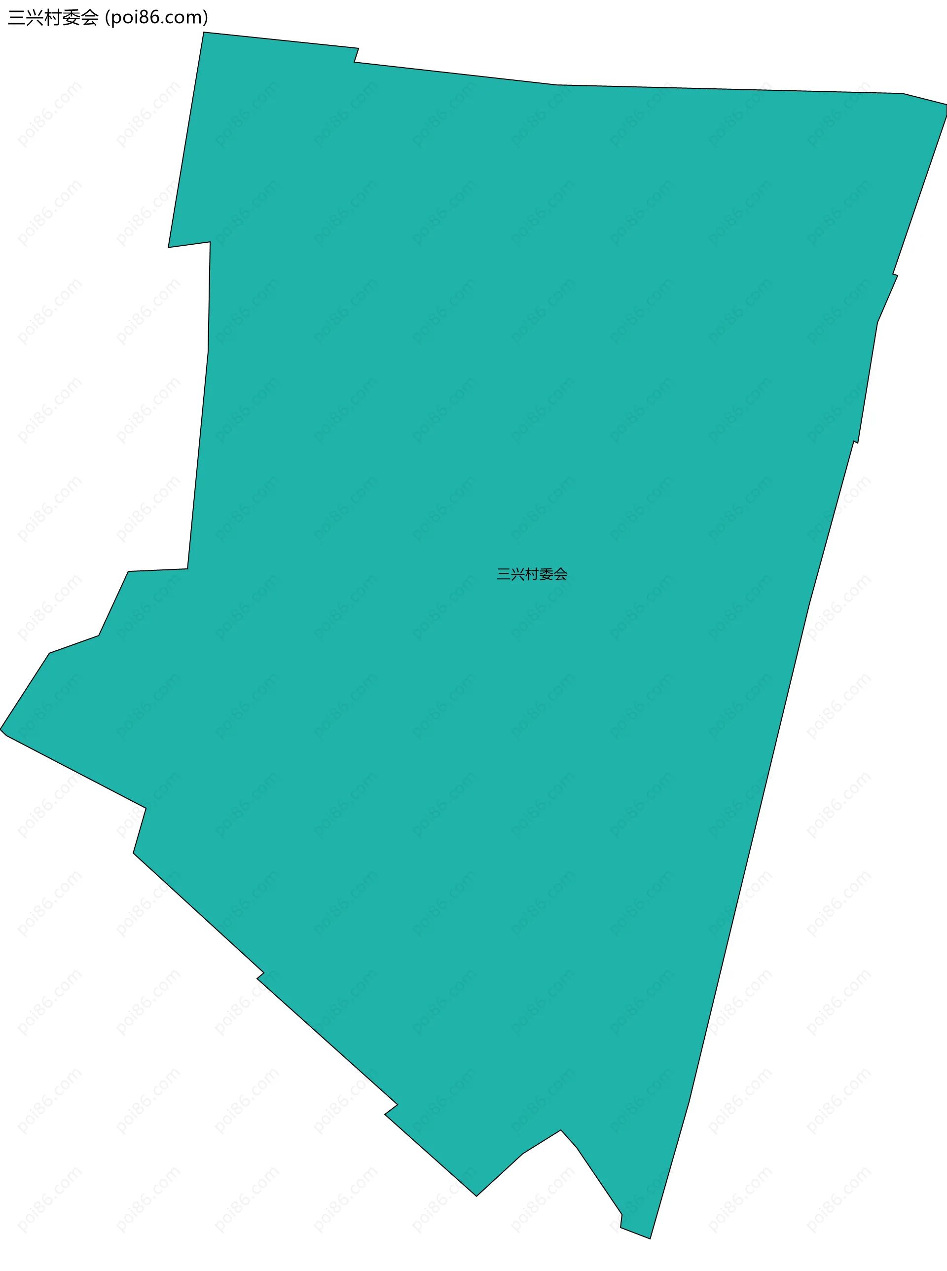 三兴村委会边界地图